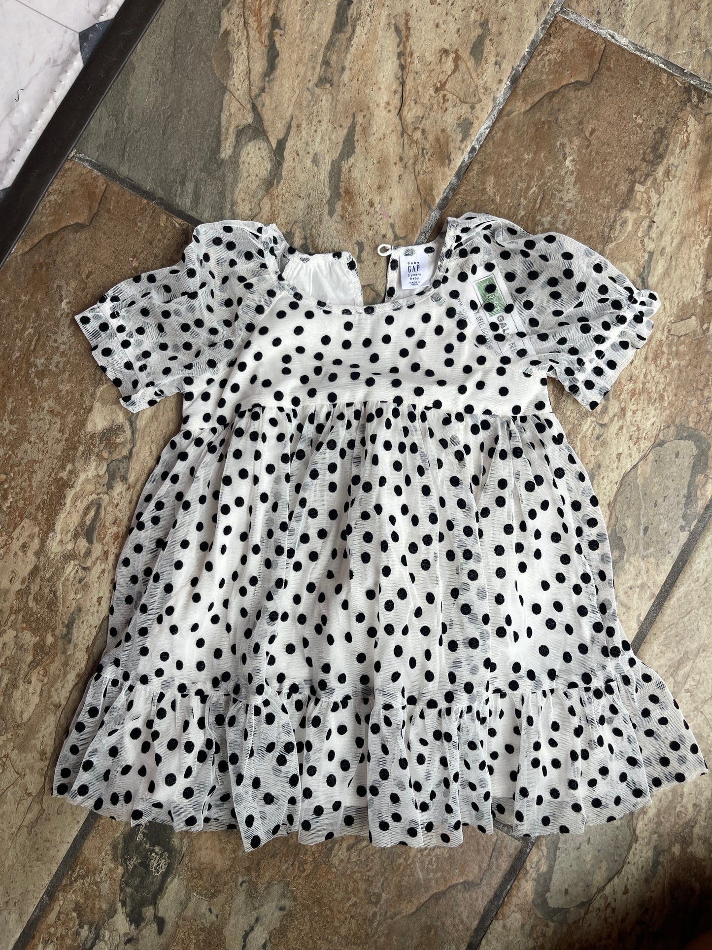 Gap Kids Black White Dress Girls sz 2T
