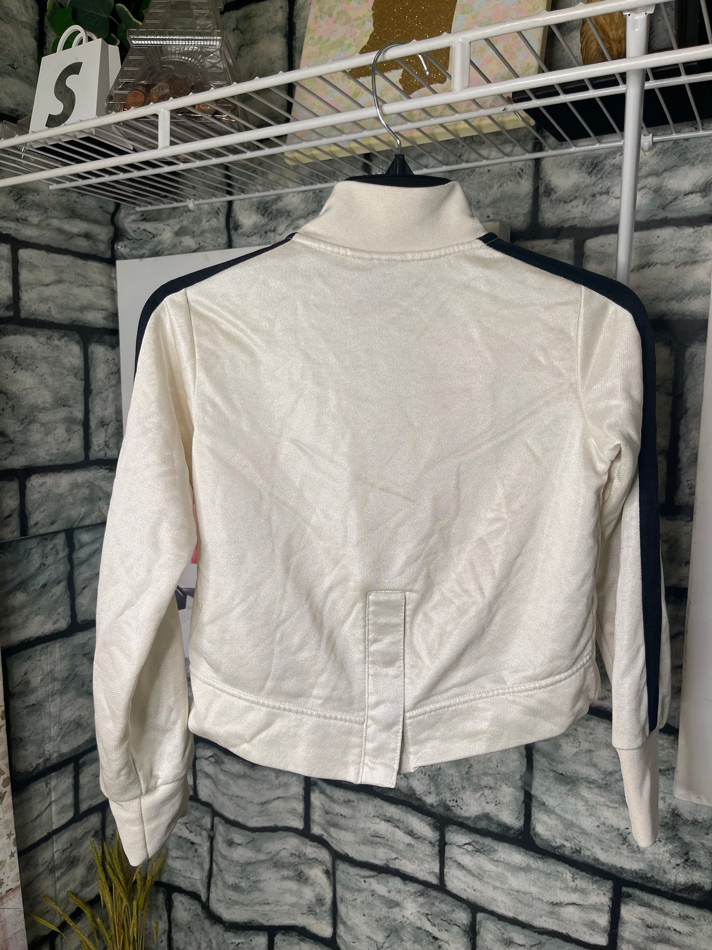 Nike Beige Black Jacket Girls sz Medium