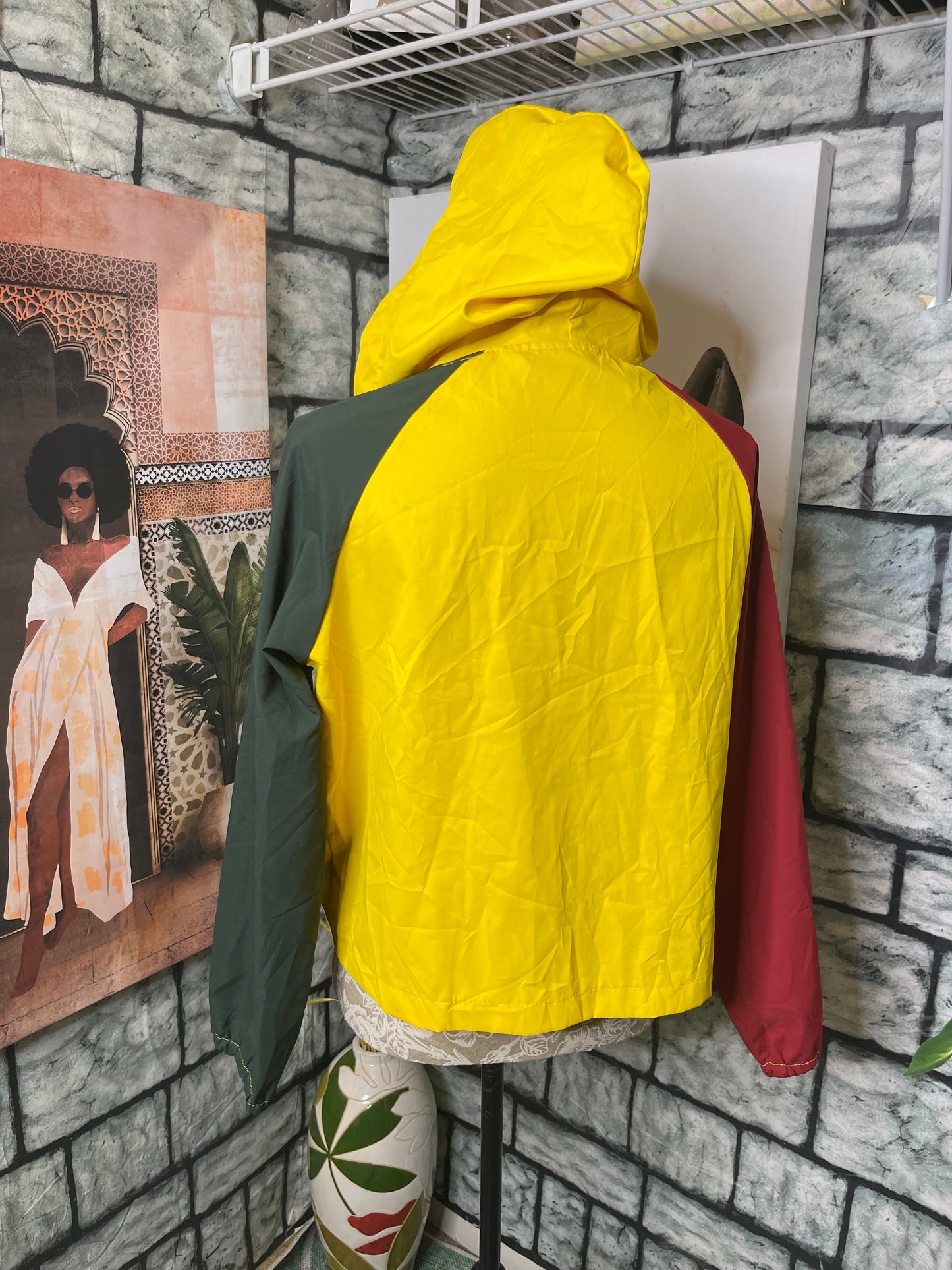 "moschino" yellow jacket Women sz Small (not authentic)