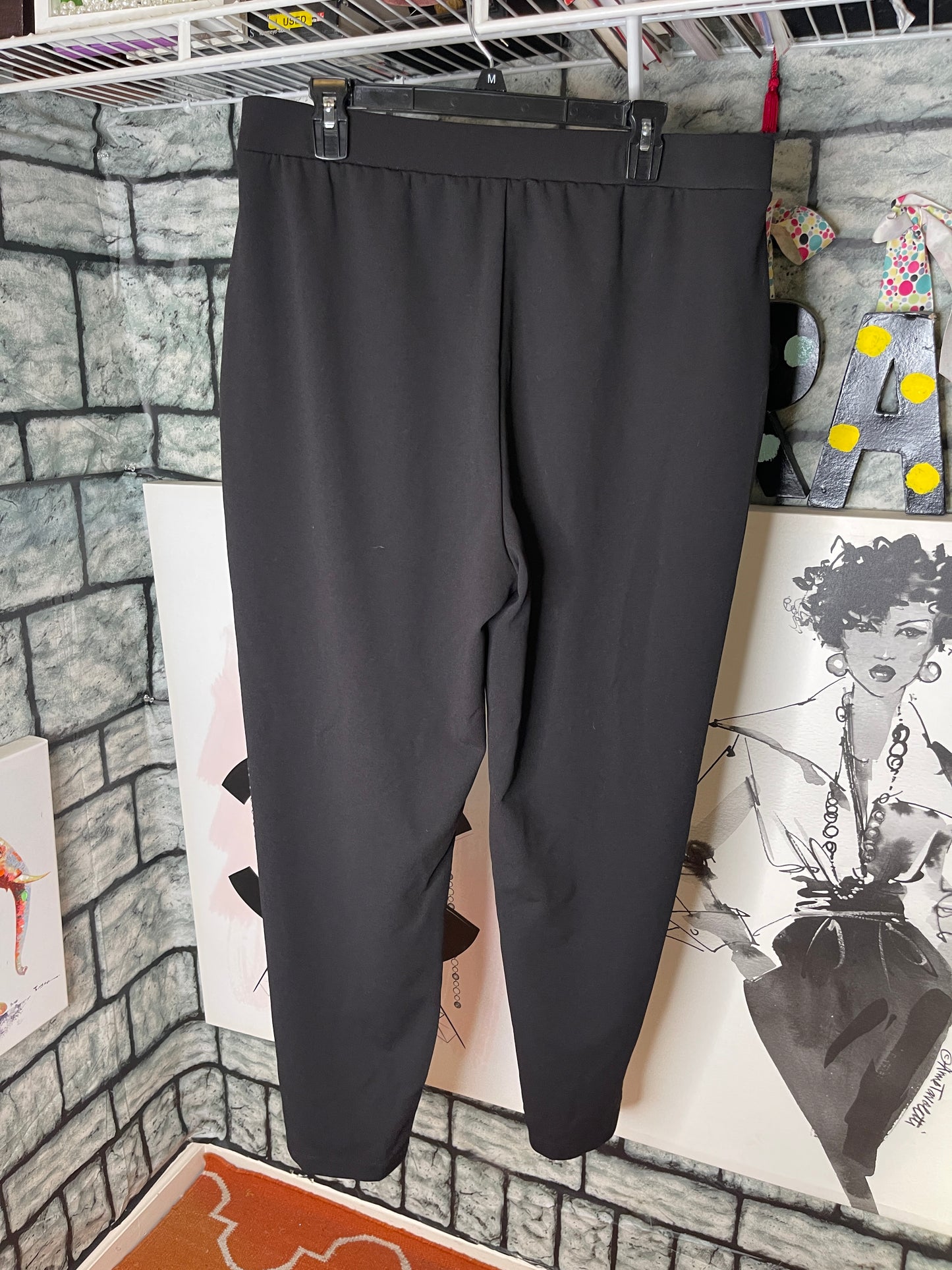 Loft Black Casual Pants Women sz XL