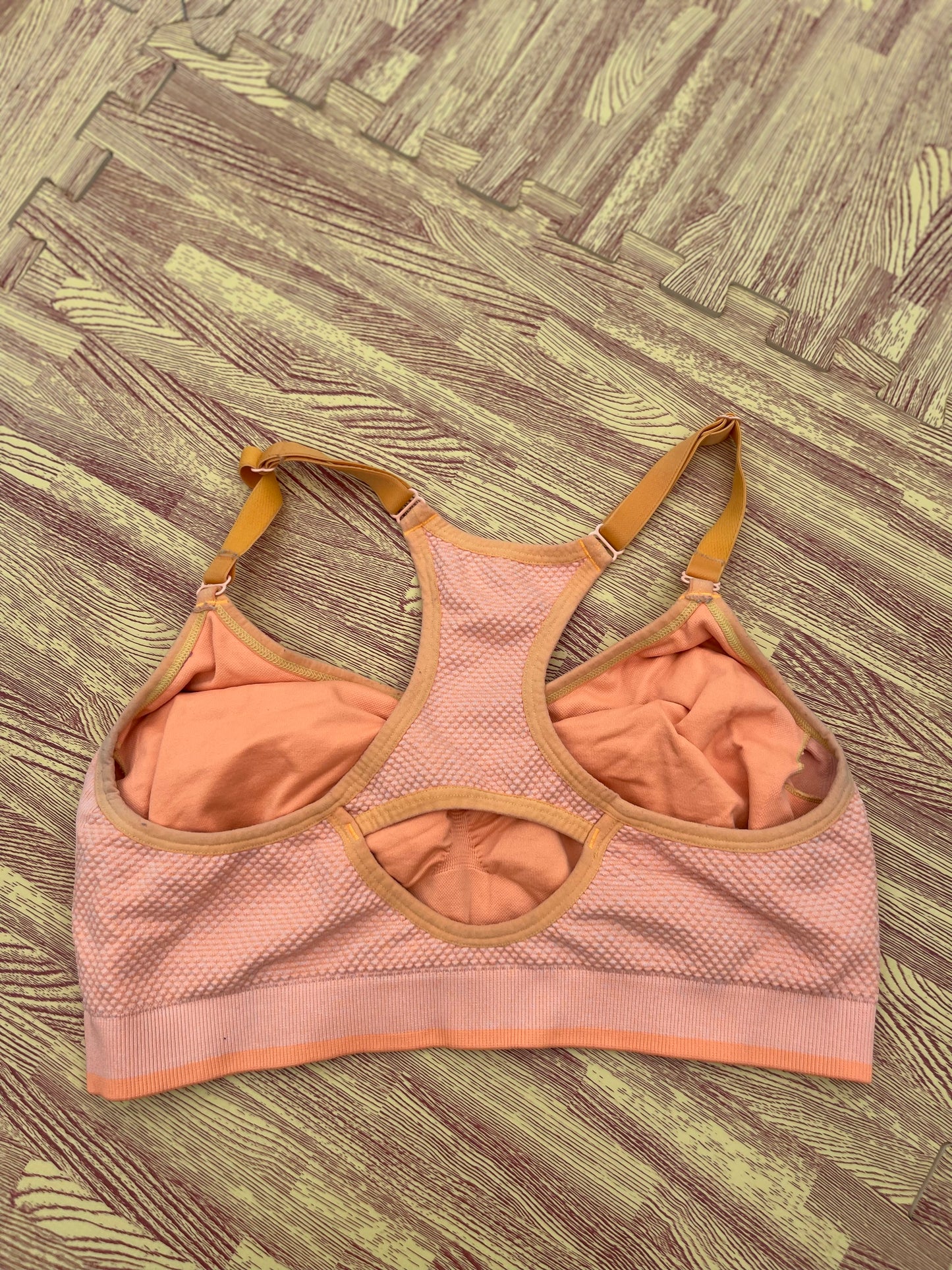 New Balance Orange Sports Bra Women sz Large