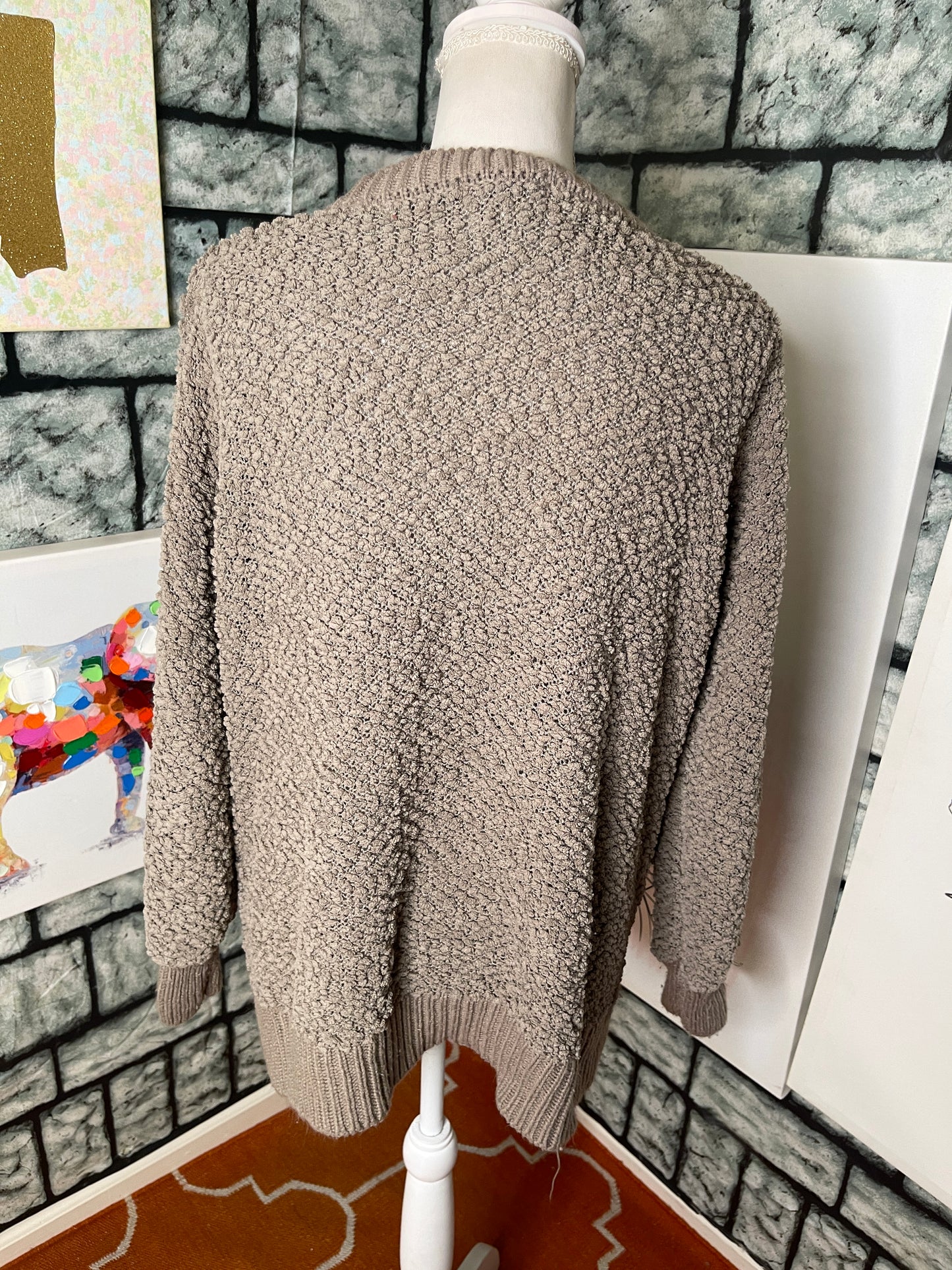 Zenana Gray Soft Sweater Women sz Medium
