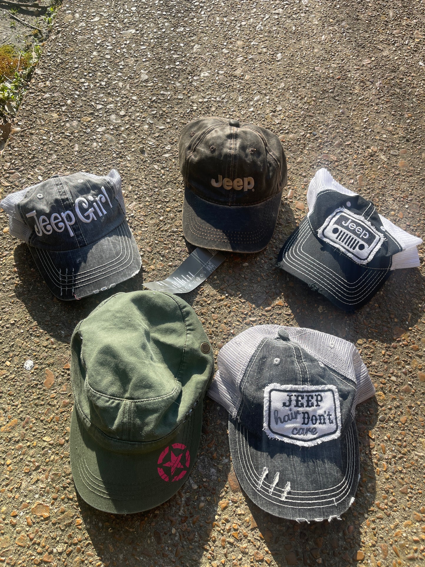 NEW "Jeep Girl" 5 Caps Bundle Women One Size
