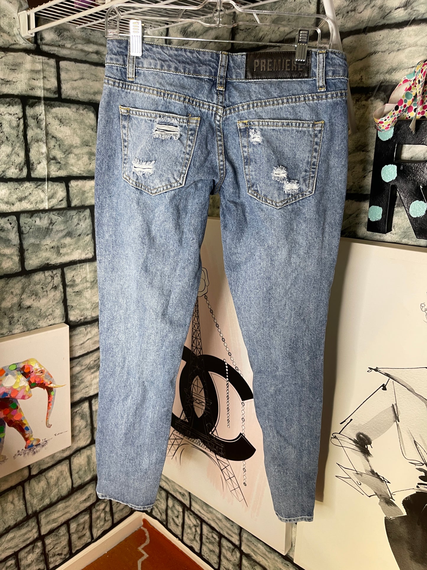 Premiere blue jeans women sz 1/2