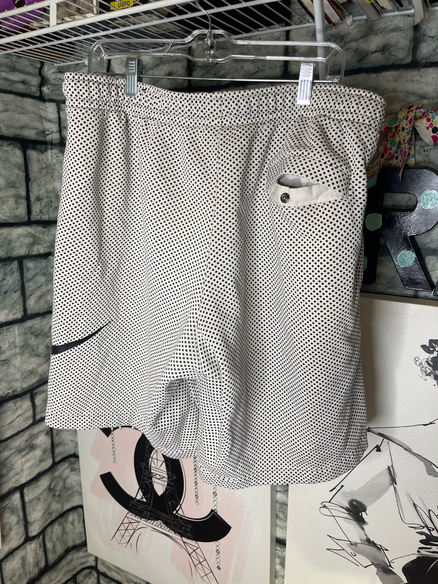 Nike Joggers Gray Black Polka Dot Men sz 2XL