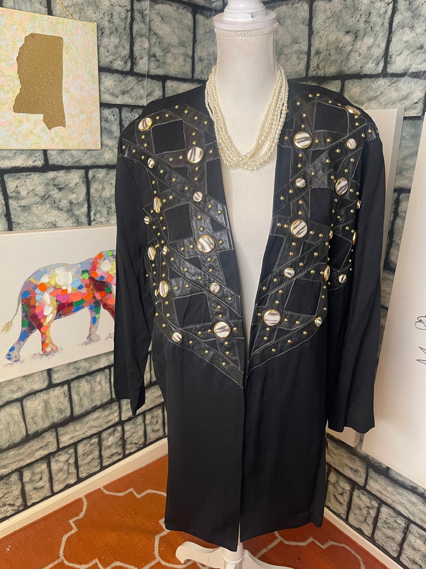 NEW Risky Black blazer women sz Medium (can fit Large)