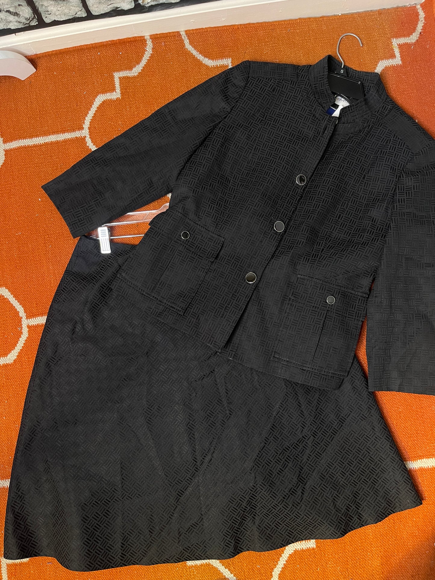 Calvin Klein Black Two Piece Blazer and Skirt Women Sz 6