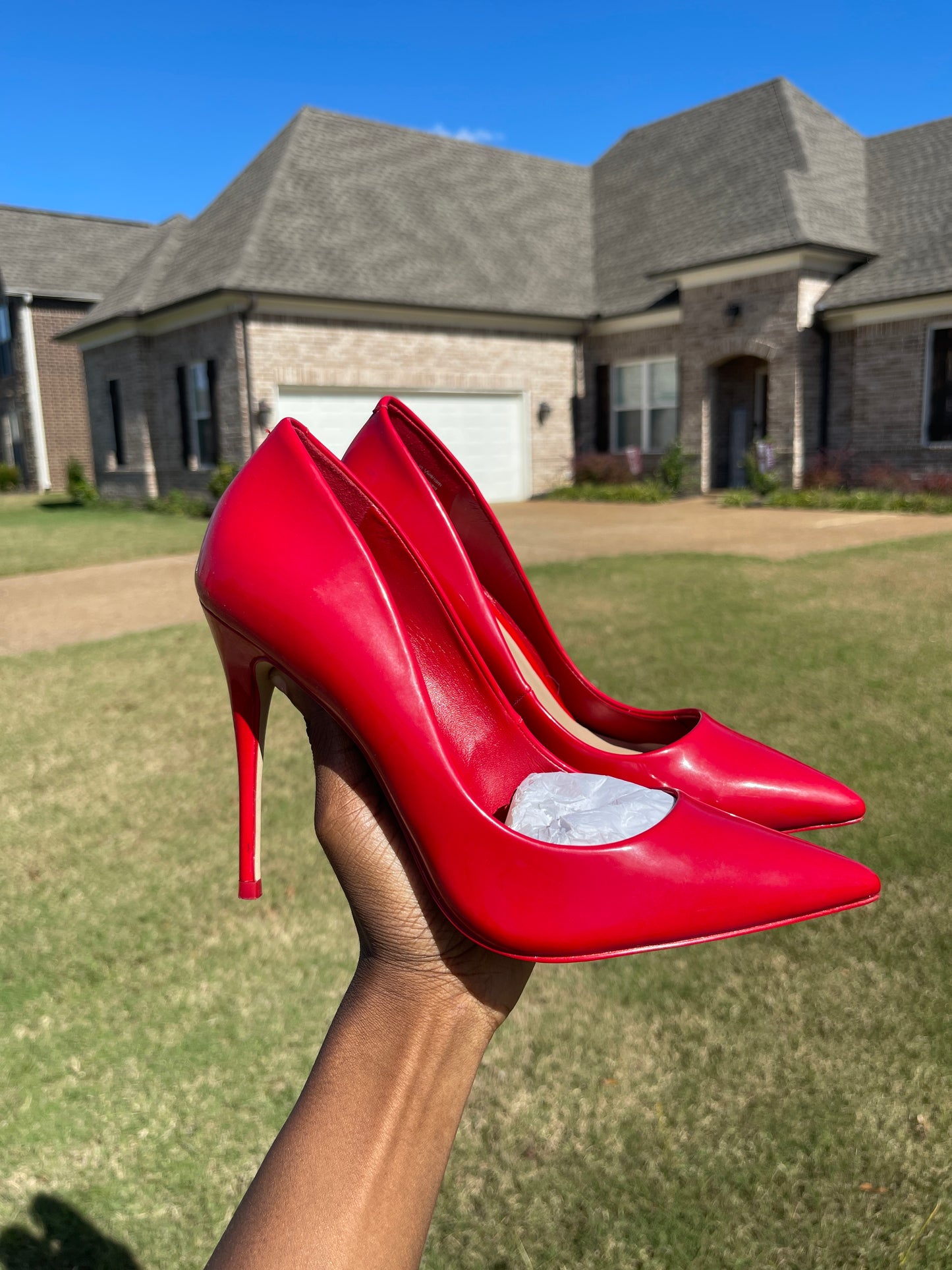 Aldo red heels women sz 8