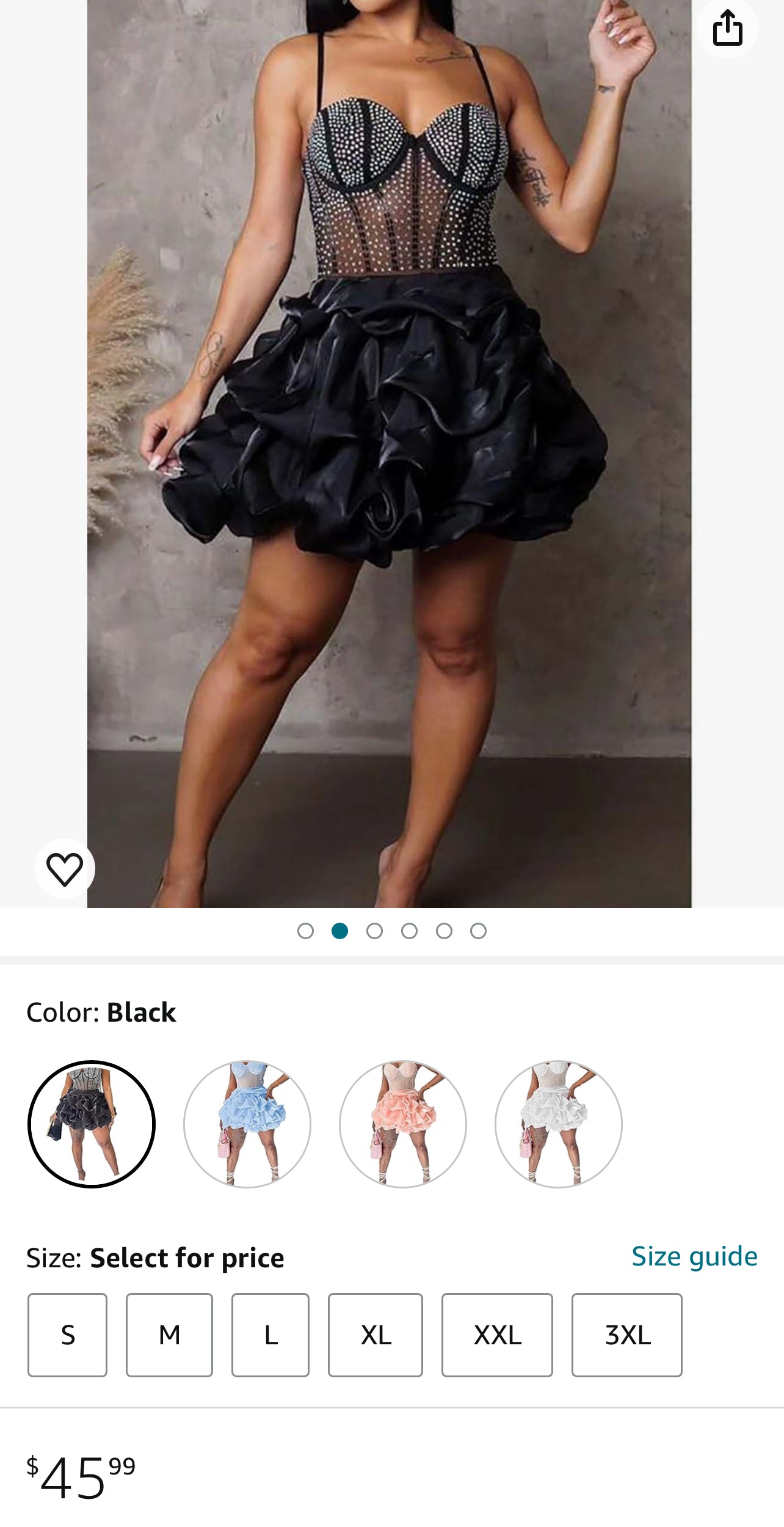 NEW Black Rhinestone Skirt Women sz Large