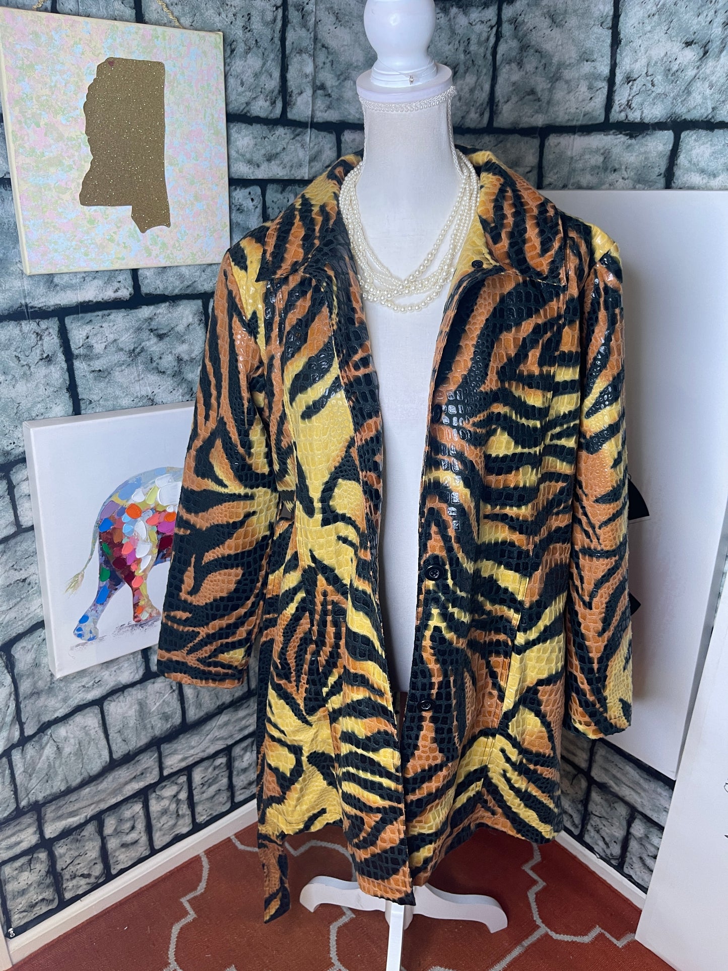 Morrow Brown Black Jacket Dress Women sz Medium