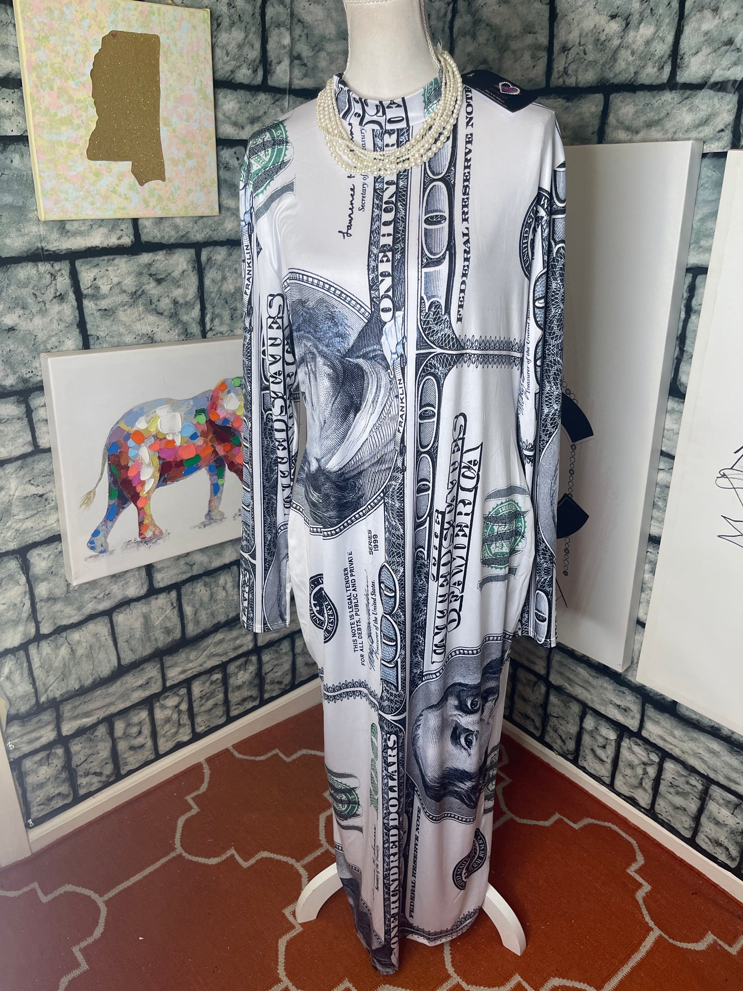 NEW Goodtimes Money Dress Women sz 2XL