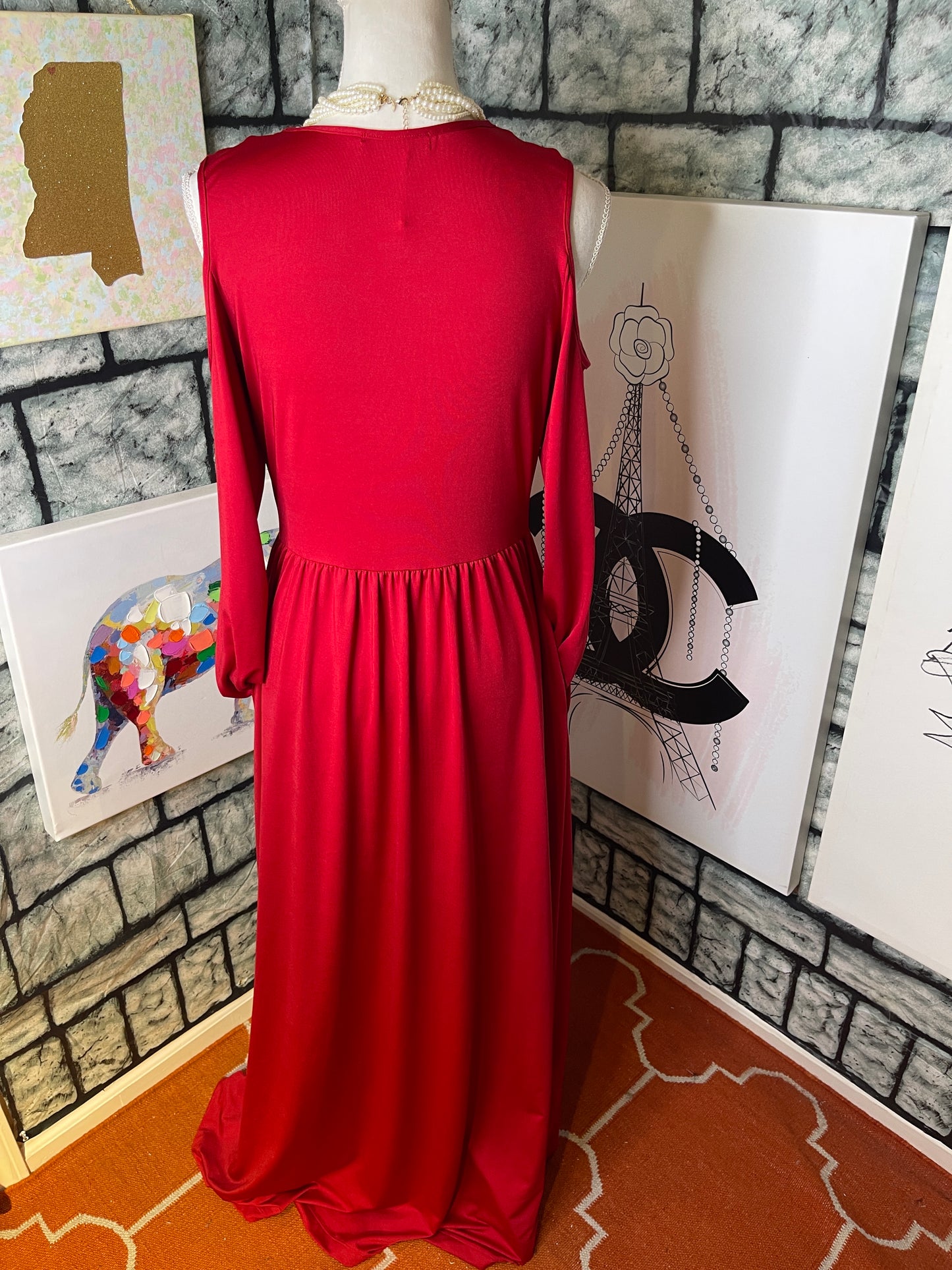 Koh Koh Red Dress Women sz Medium