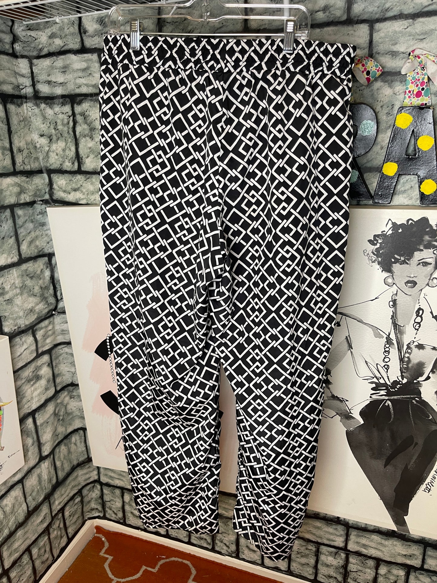 Cato Black White Pants Women sz 18/20