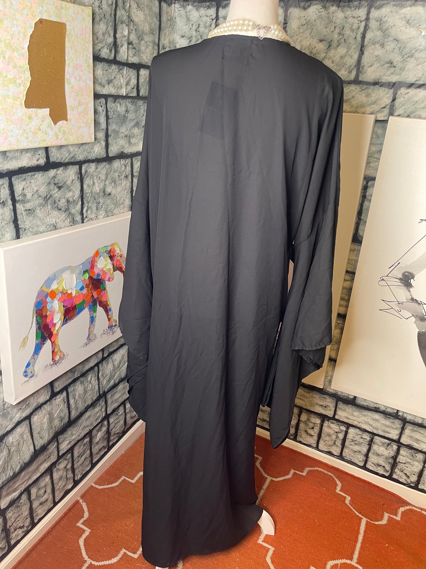NEW Cake black duster cover women sz Medium