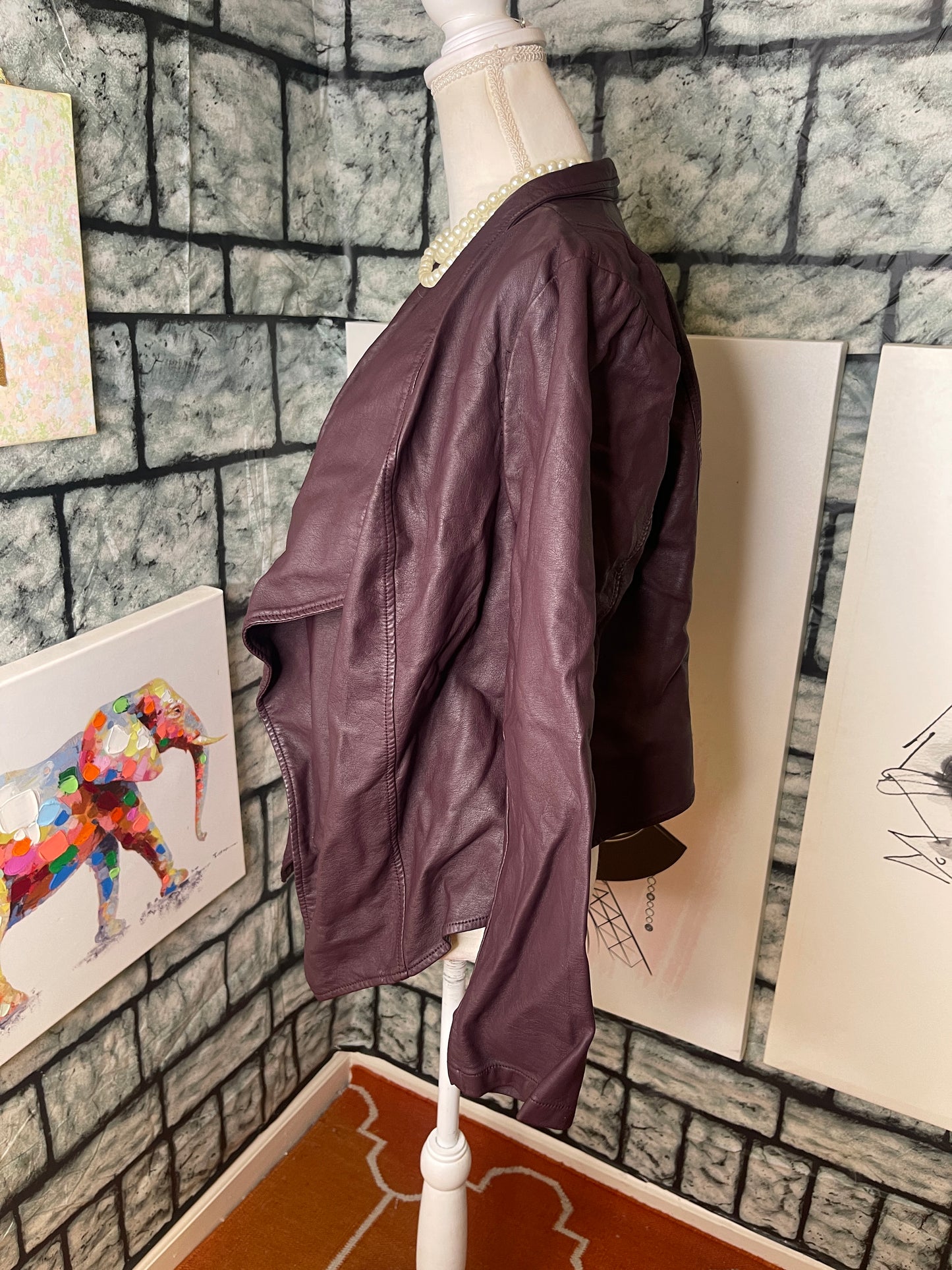 Just Fab Purple Jacket Women sz 1XL