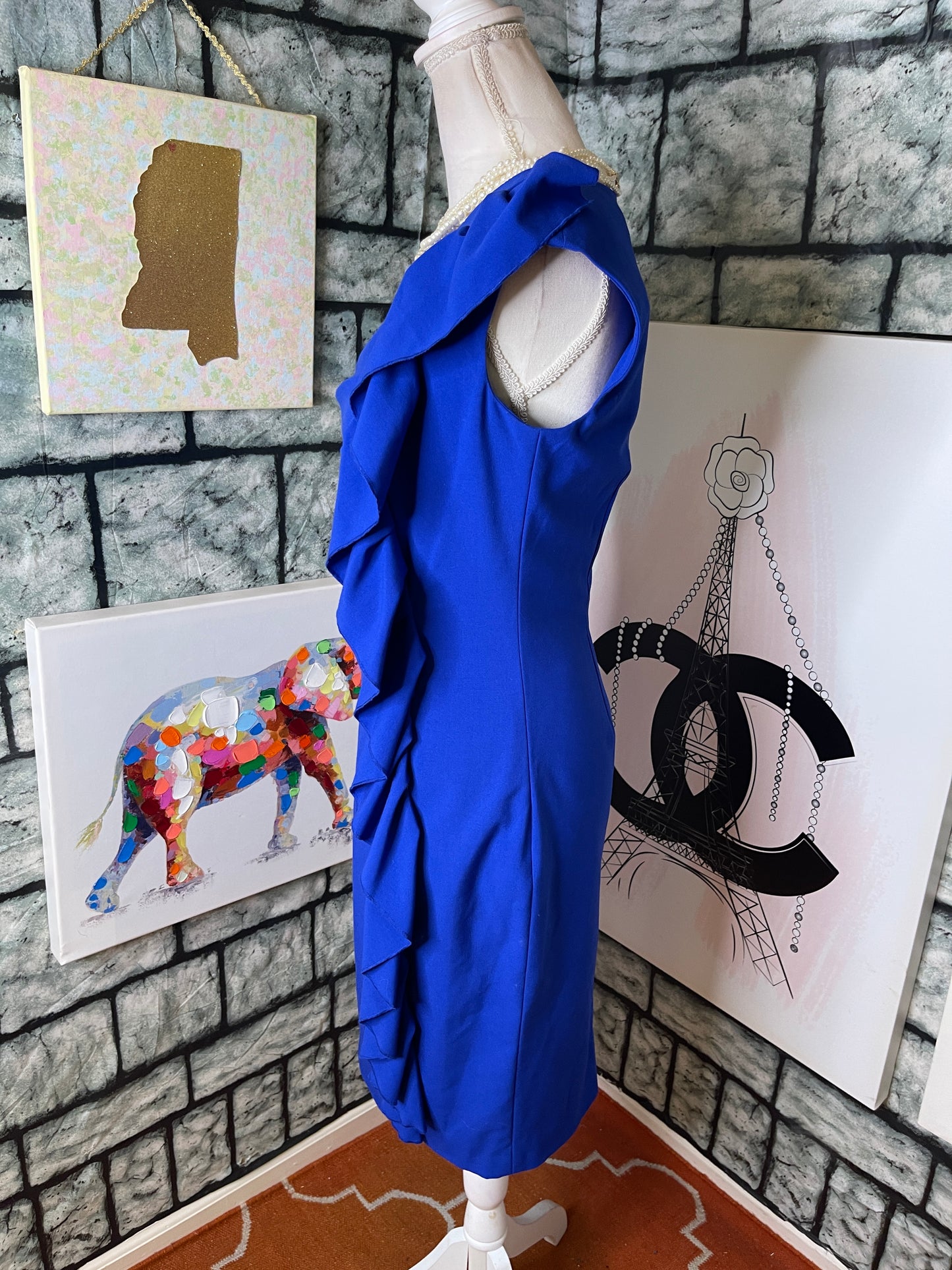 Calvin Klein Blue Dress Women sz 4