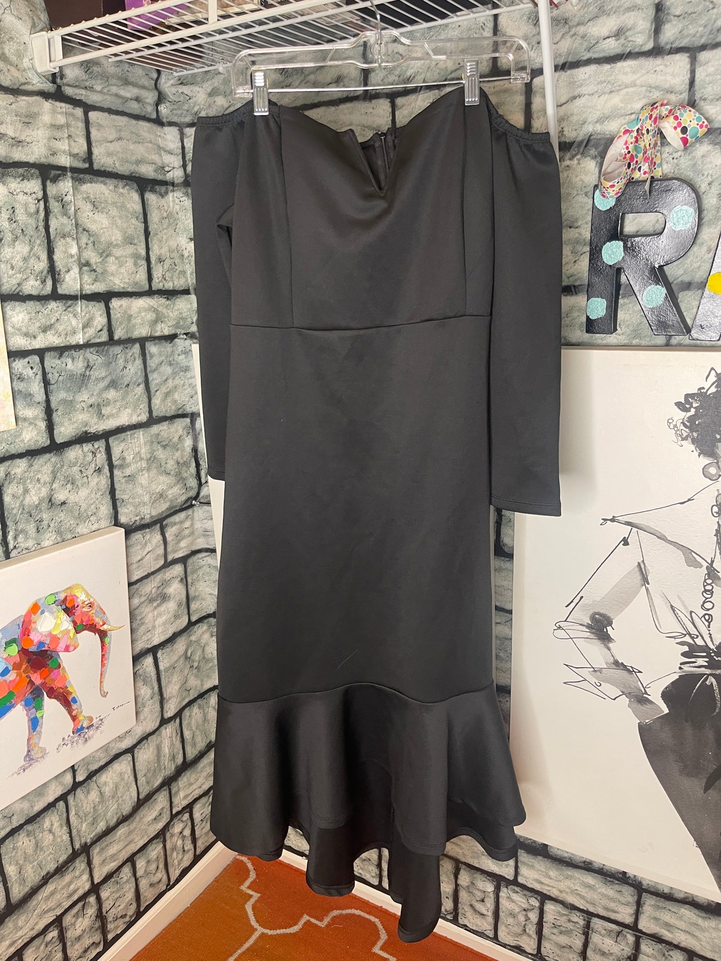 Black Dress Women sz 3XL