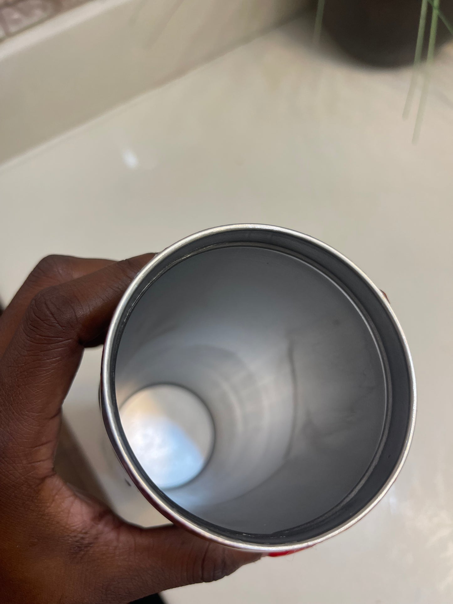 Hogg Orange Blue Print Tumbler 30oz (missing top)