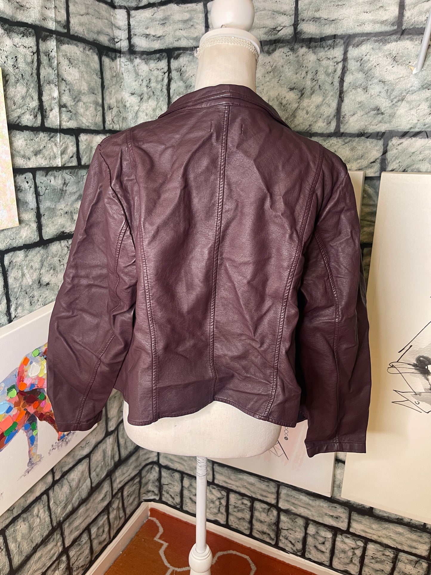 Just Fab Purple Jacket Women sz 1XL