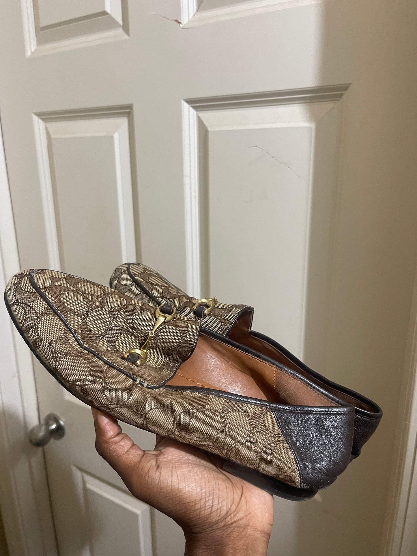 Coach flats brown women sz 9