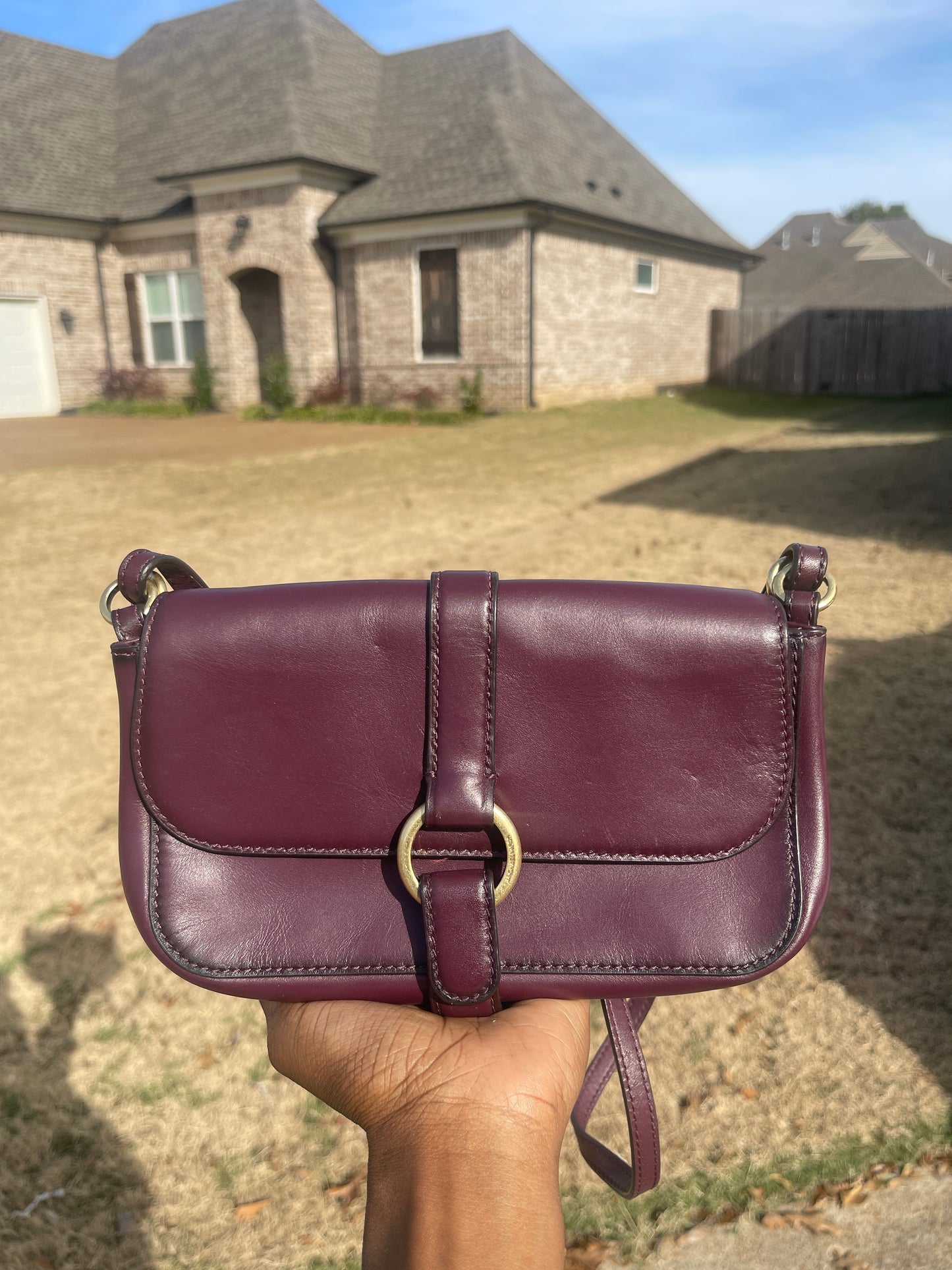 Michael kors purple crossbody