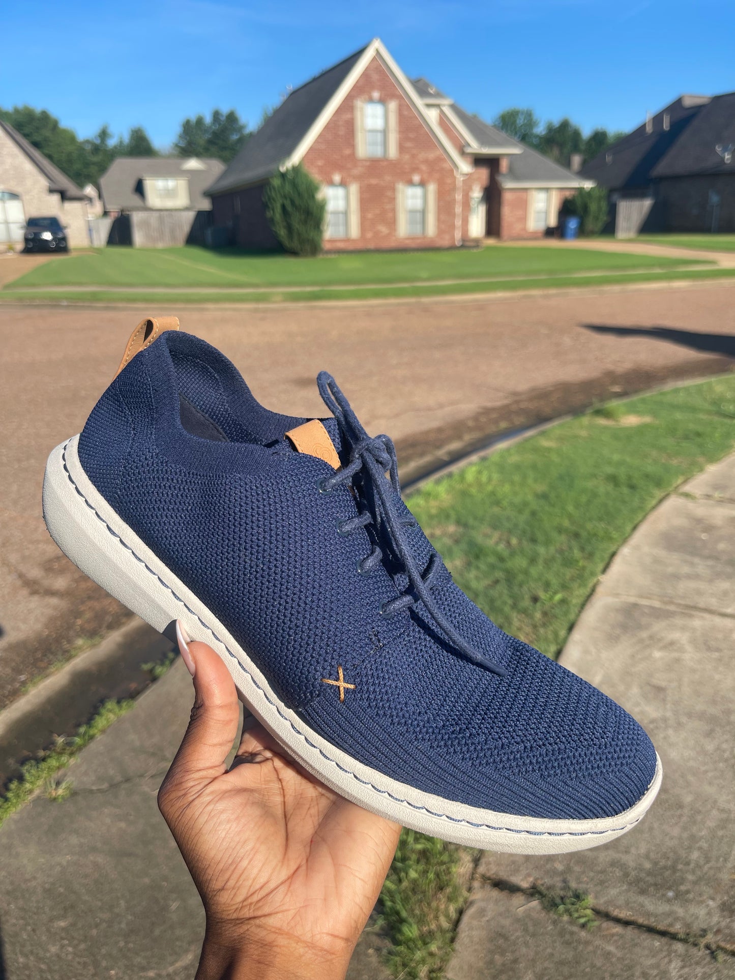 Clarks Blue Casual Shoes Men sz 11
