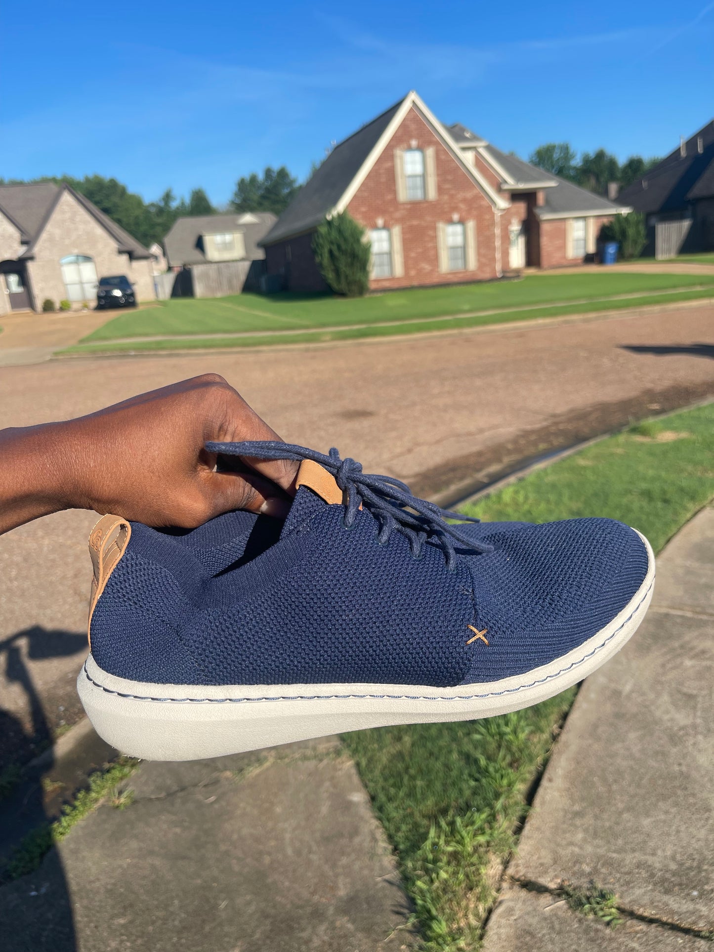 Clarks Blue Casual Shoes Men sz 11
