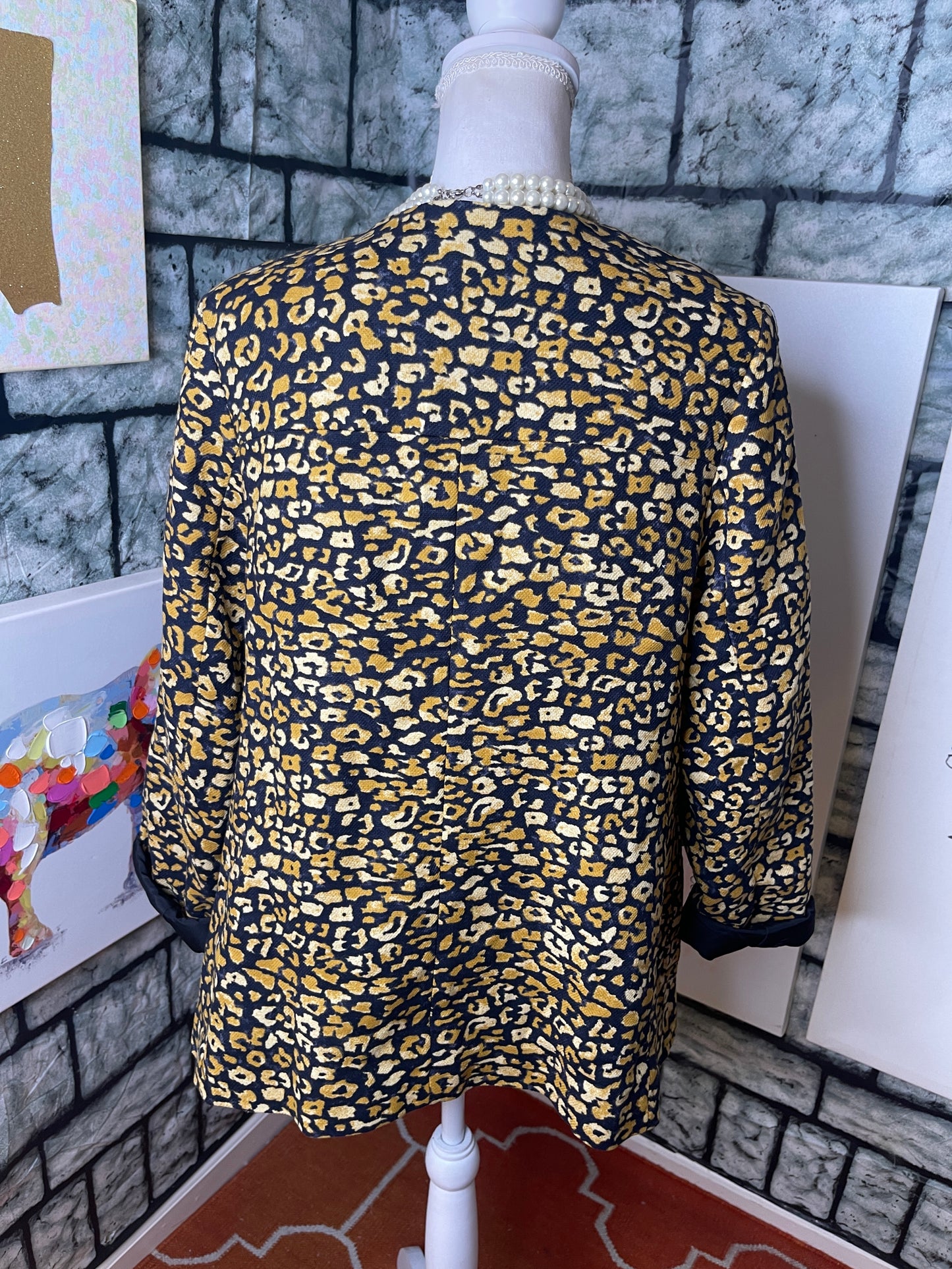 Who what wear women blazer yellow black women sz xL