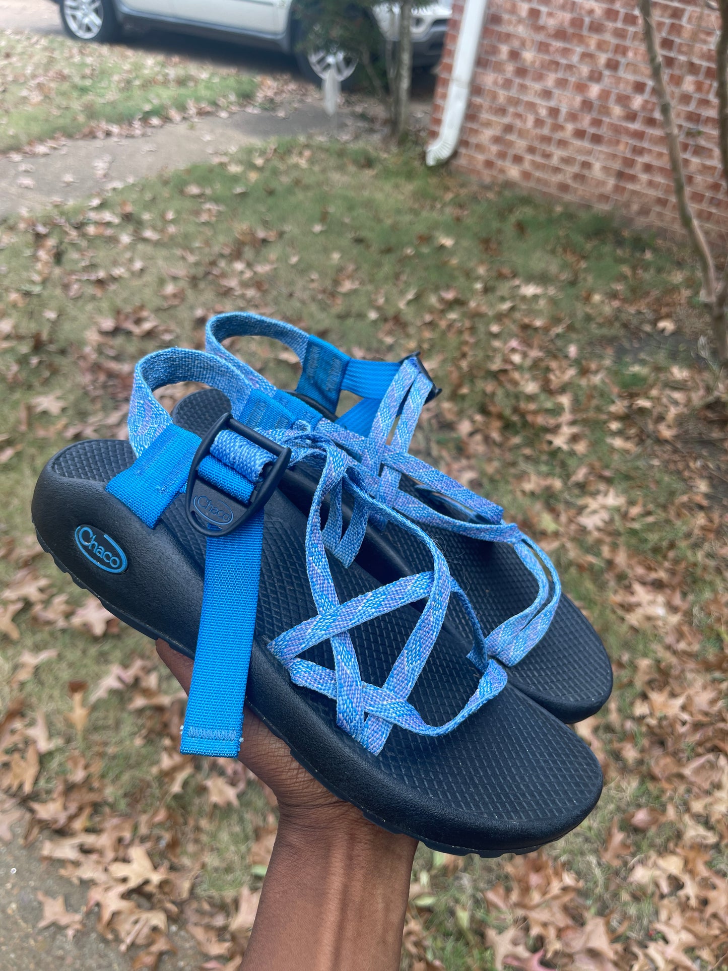 Chaco blue sandals women sz 8
