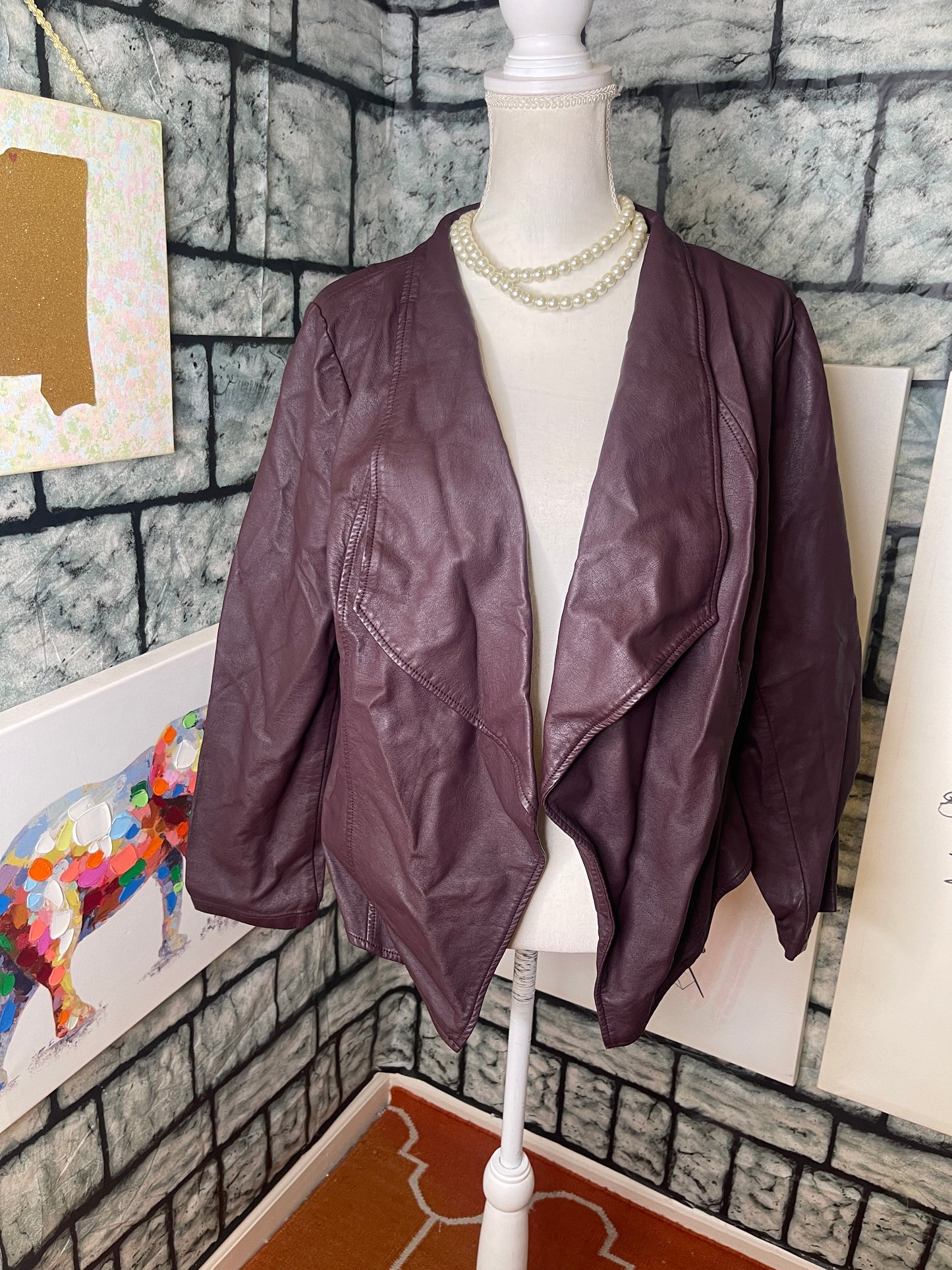 Just Fab Purple Jacket Women sz 1XL