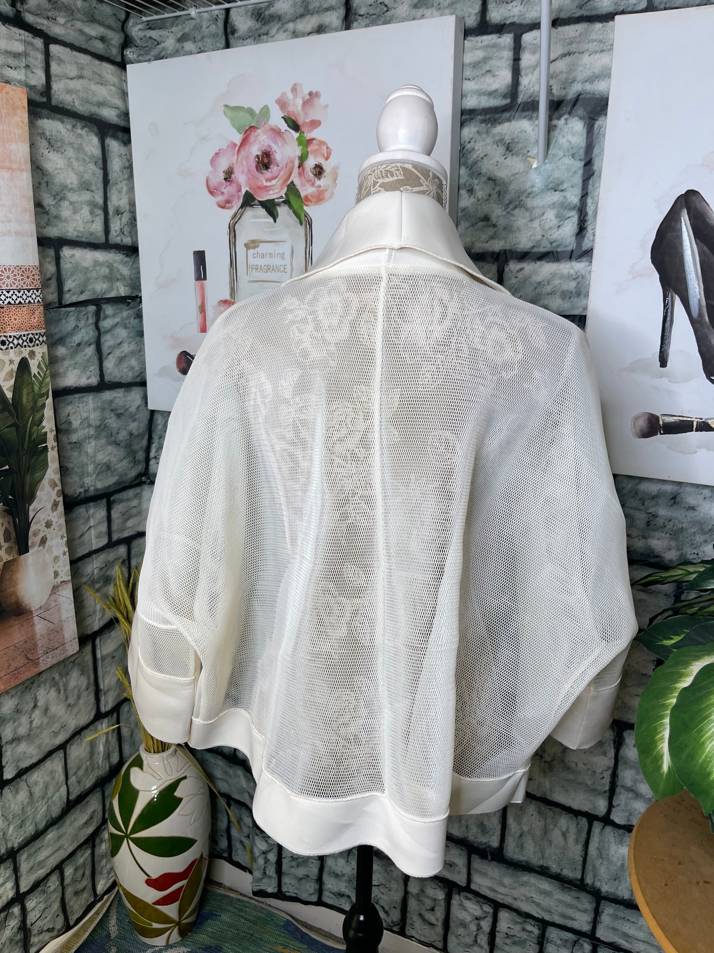 Off White Cover Blouse Women One Size (best fits up to XL)