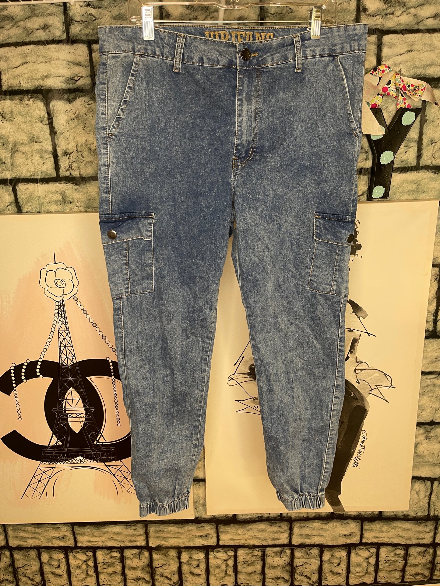 VIP Jogger Jeans Blue Women sz 15/16