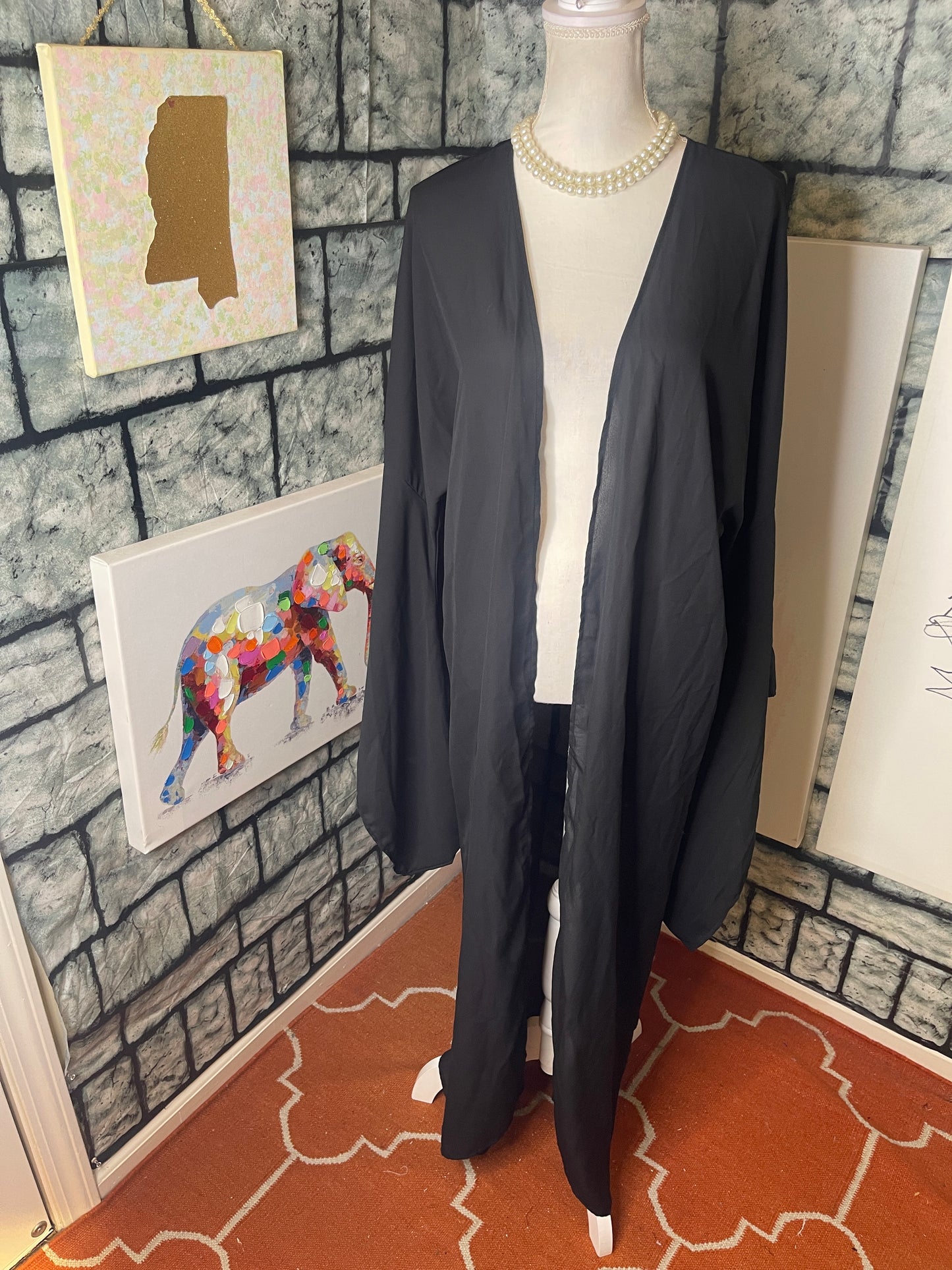NEW Cake black duster cover women sz Medium