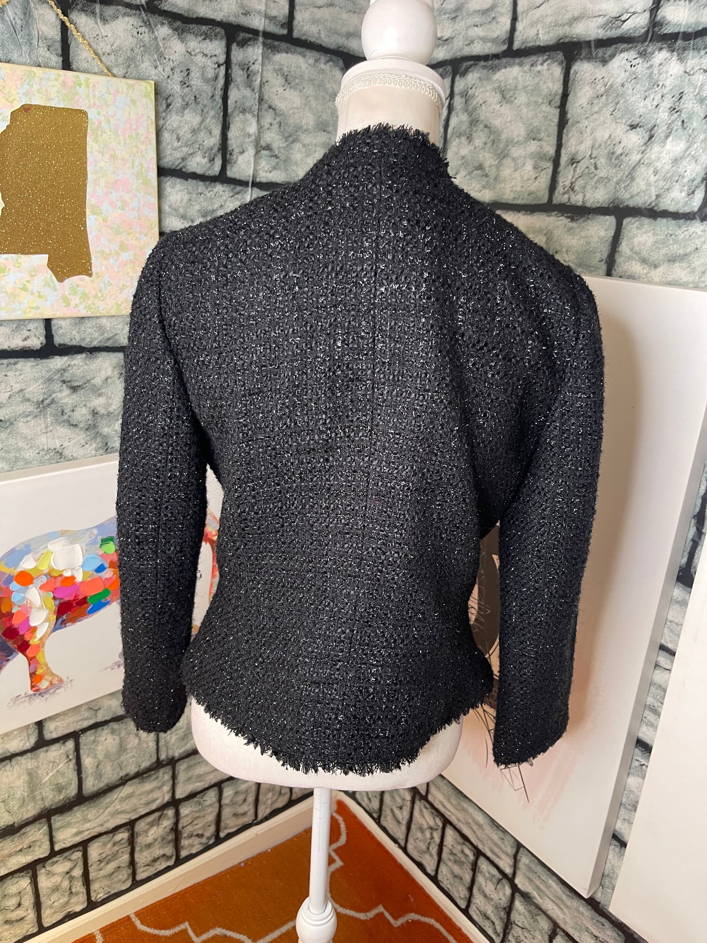 Ann Taylor Black Jacket Women sz 6