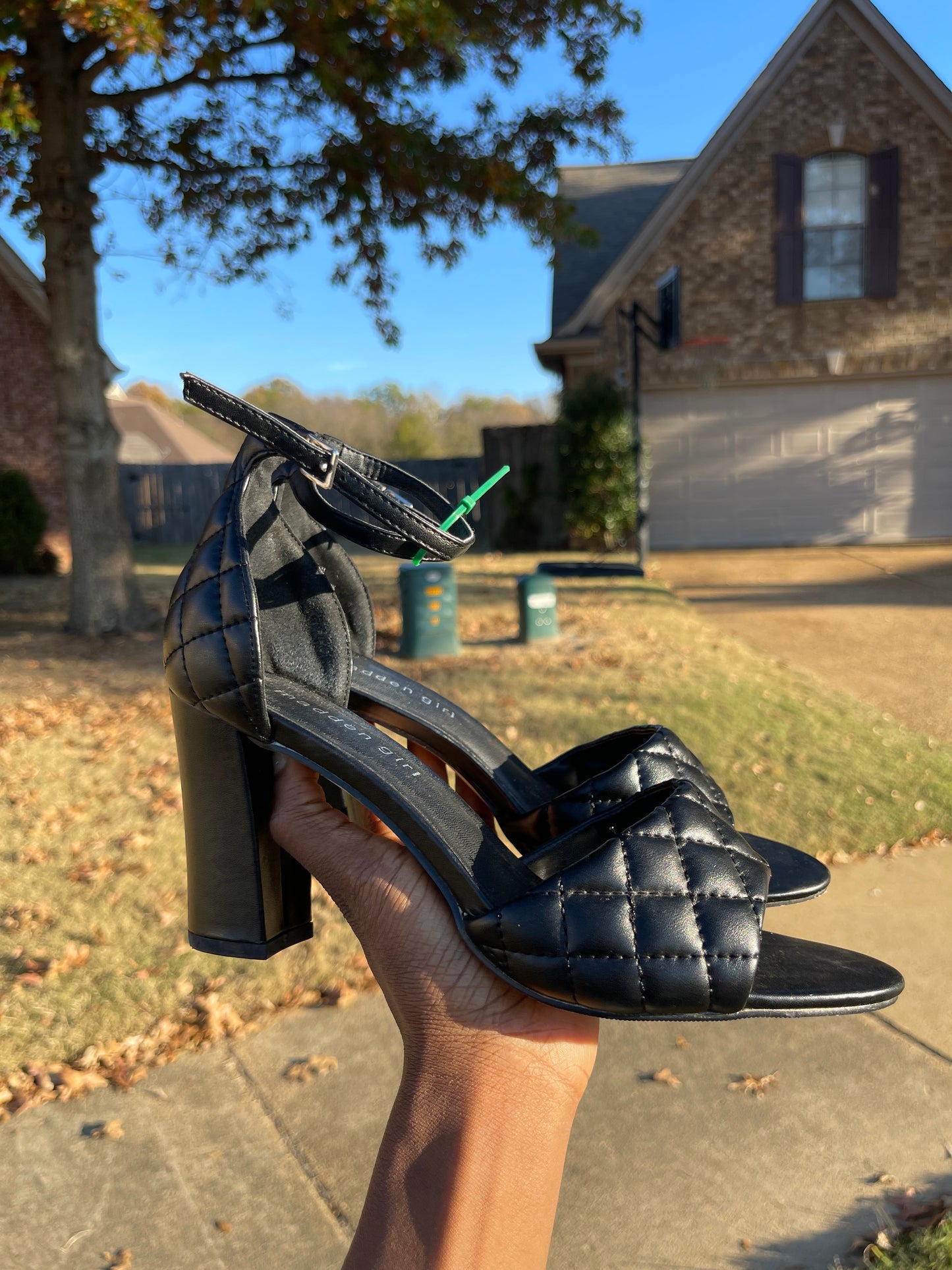 Madden girl black heels women sz 9