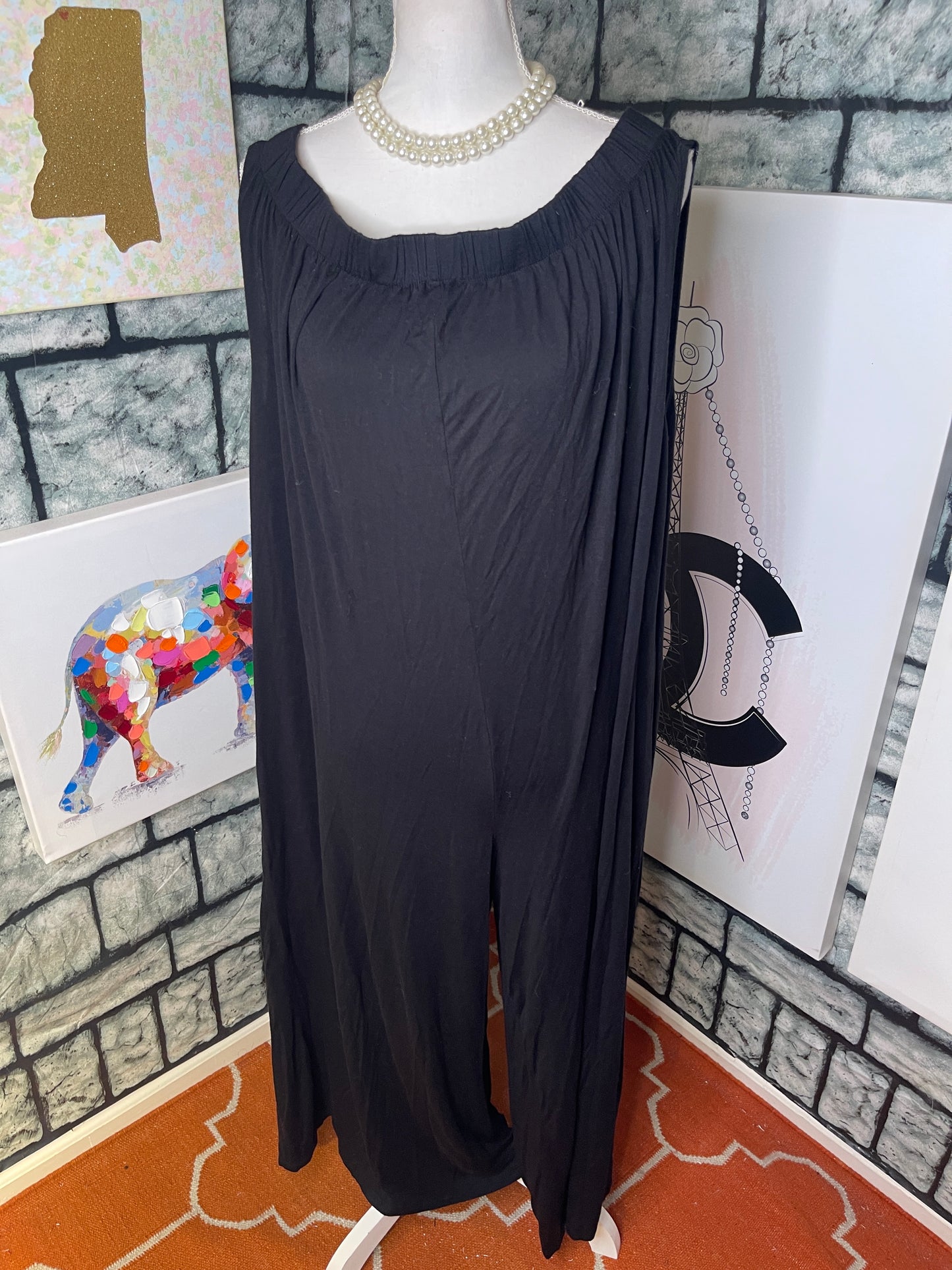 Love In Black Jumpsuit Women sz Medium