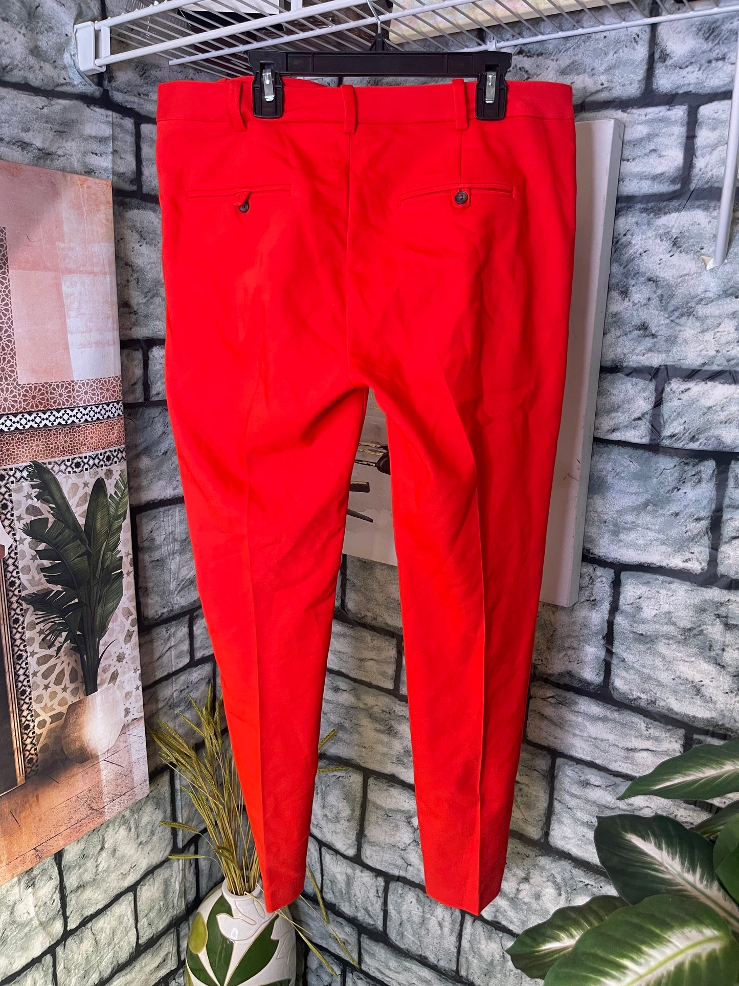 Zara Red Casual Pants Women sz 8