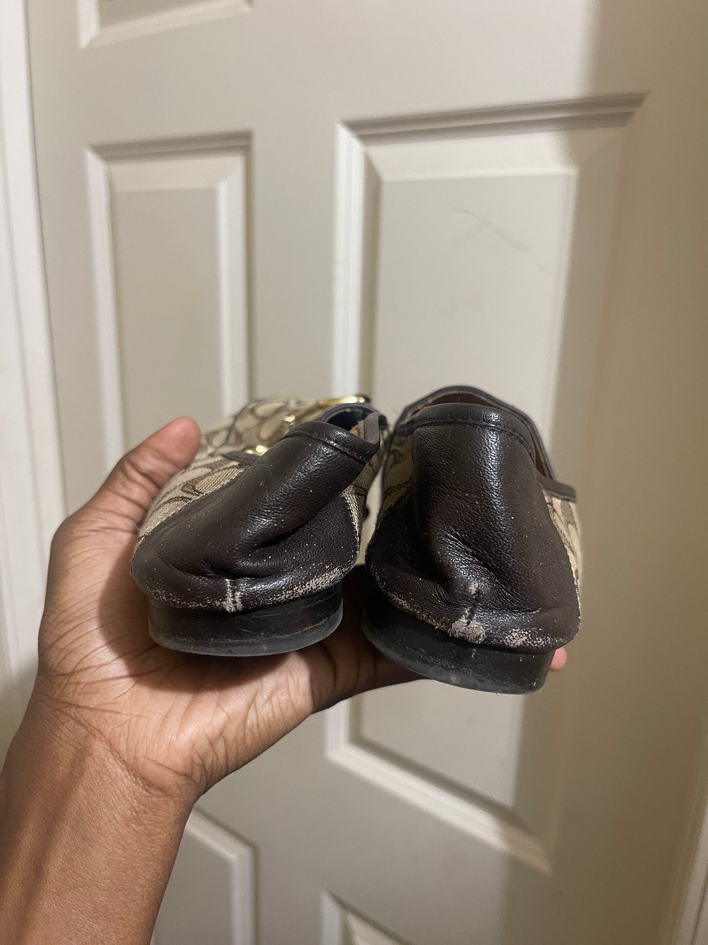 Coach flats brown women sz 9