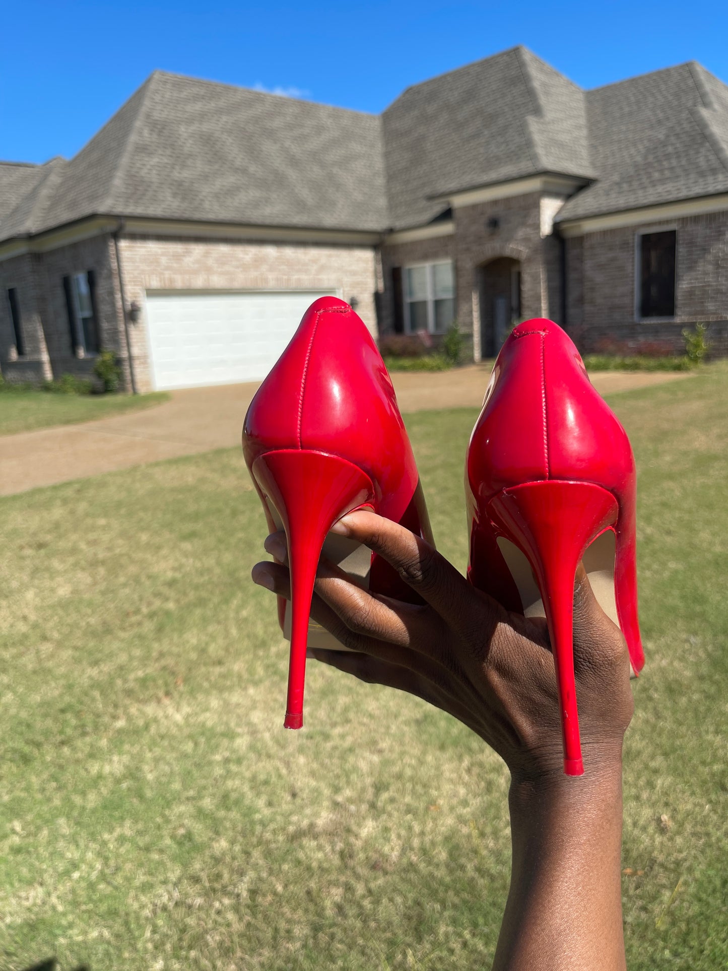 Aldo red heels women sz 8