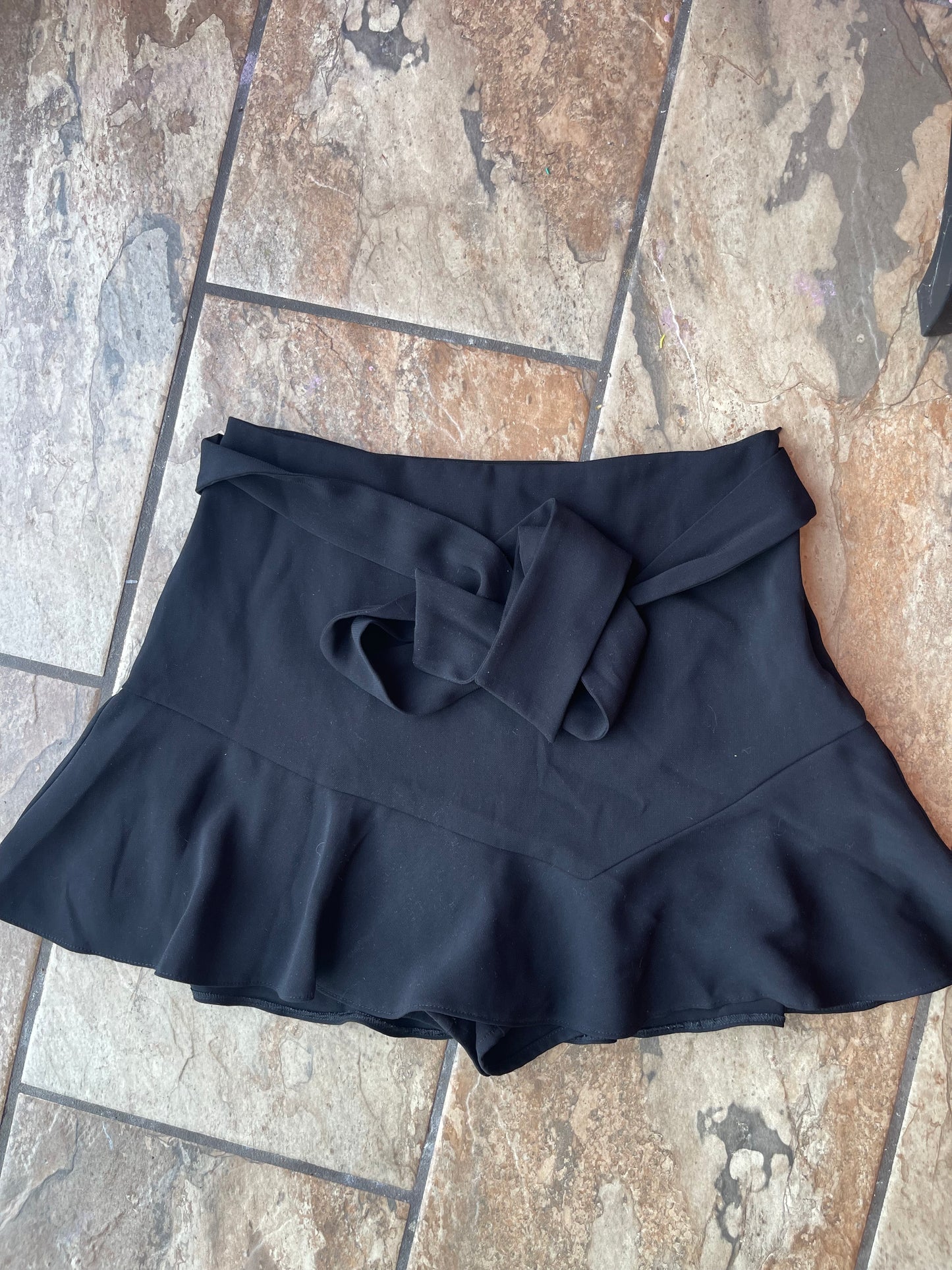 Zara Black Casual Skort Women sz Large