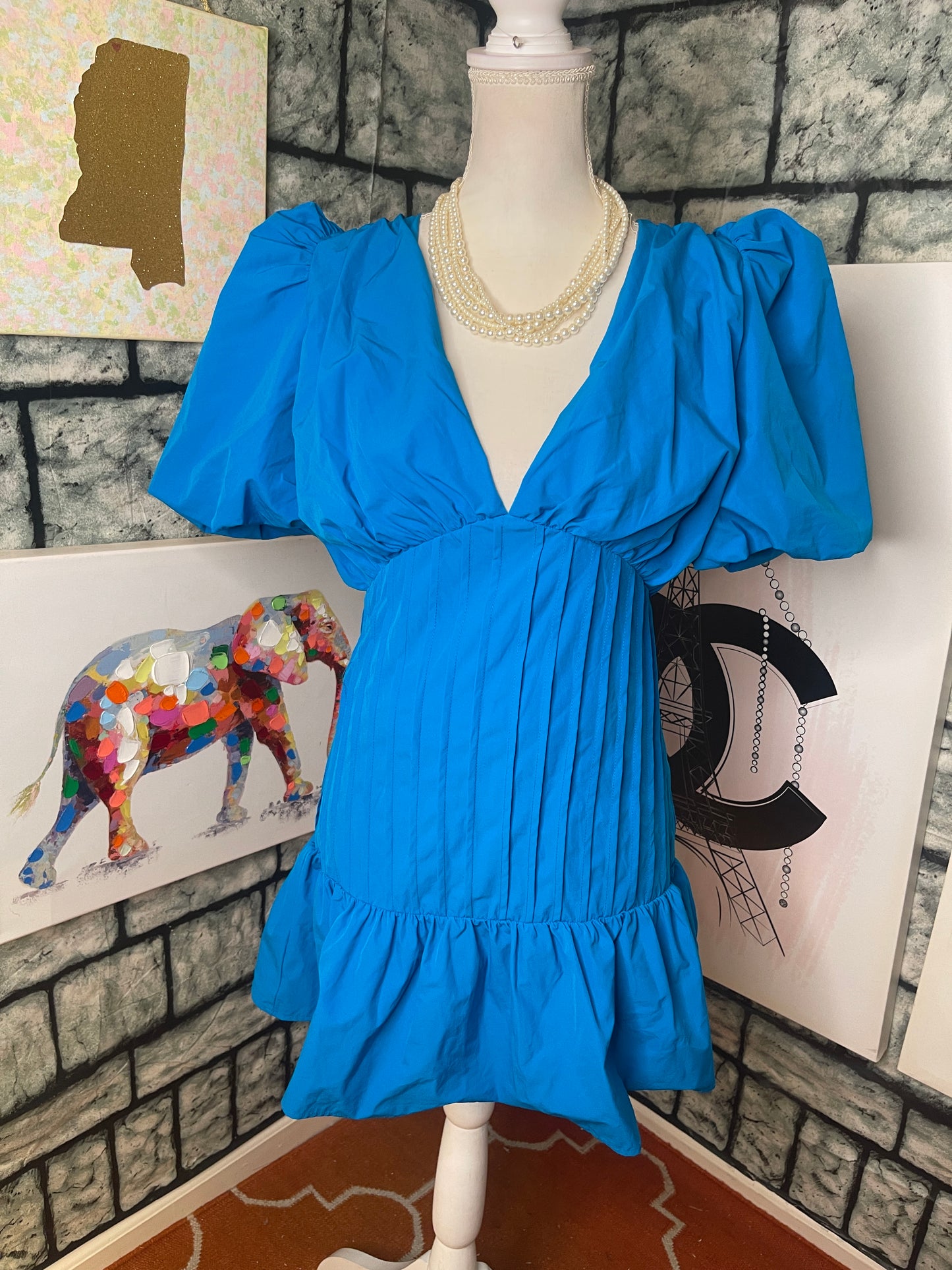 TCEC Blue Dress Women sz Medium