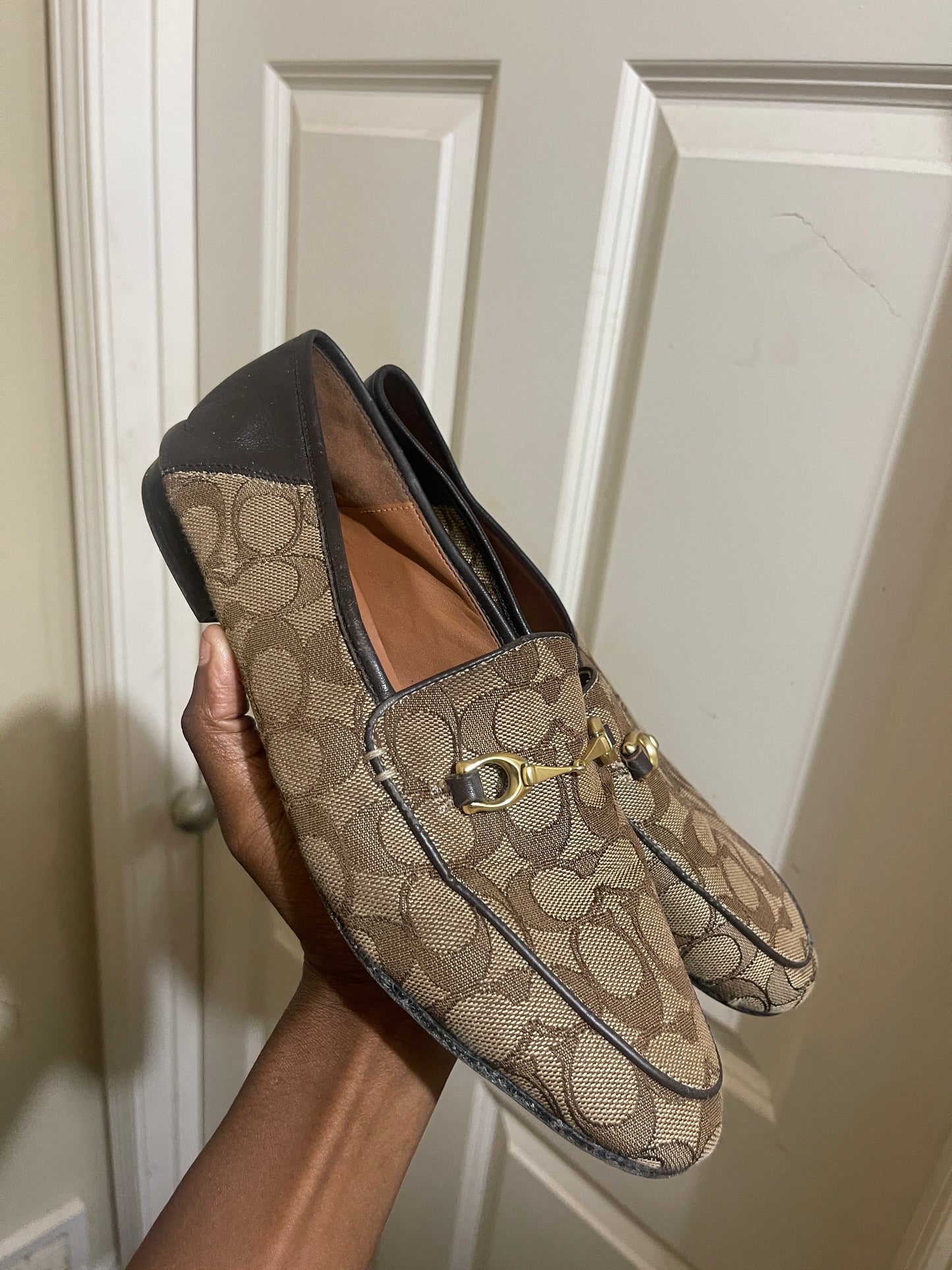 Coach flats brown women sz 9