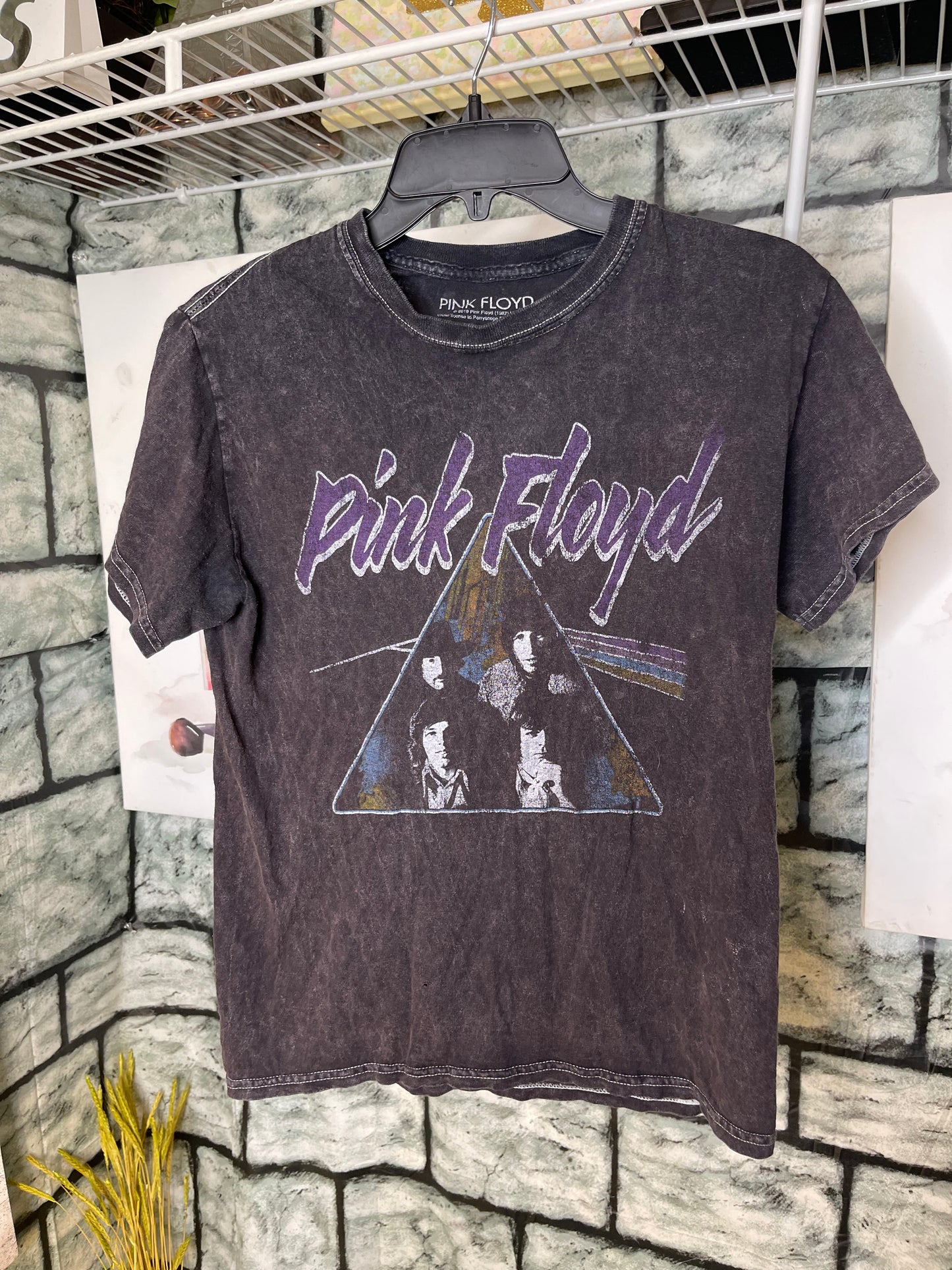 Pink Floyd Gray Black Graphic Shirt Women Men sz Small