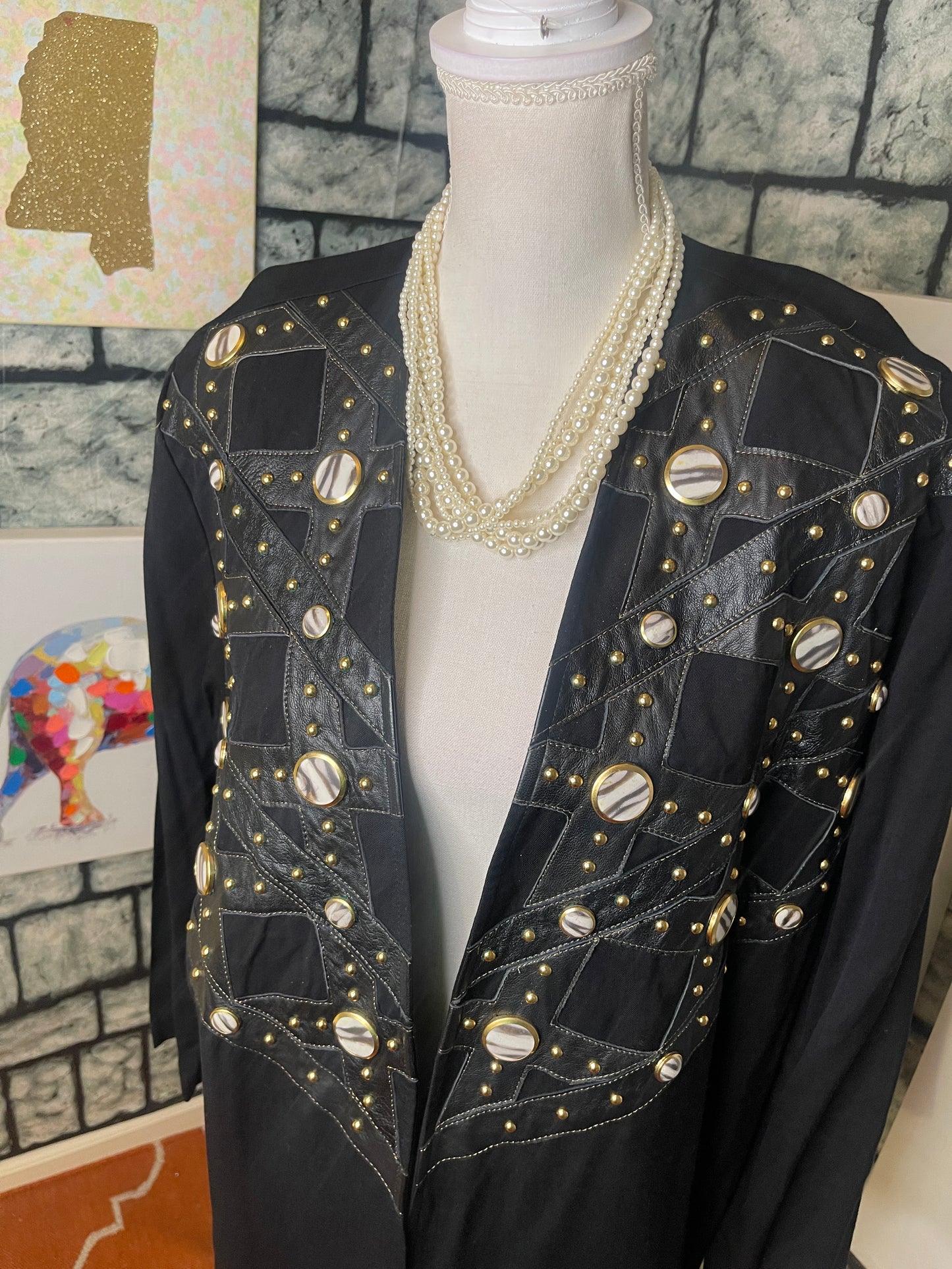 NEW Risky Black blazer women sz Medium (can fit Large)