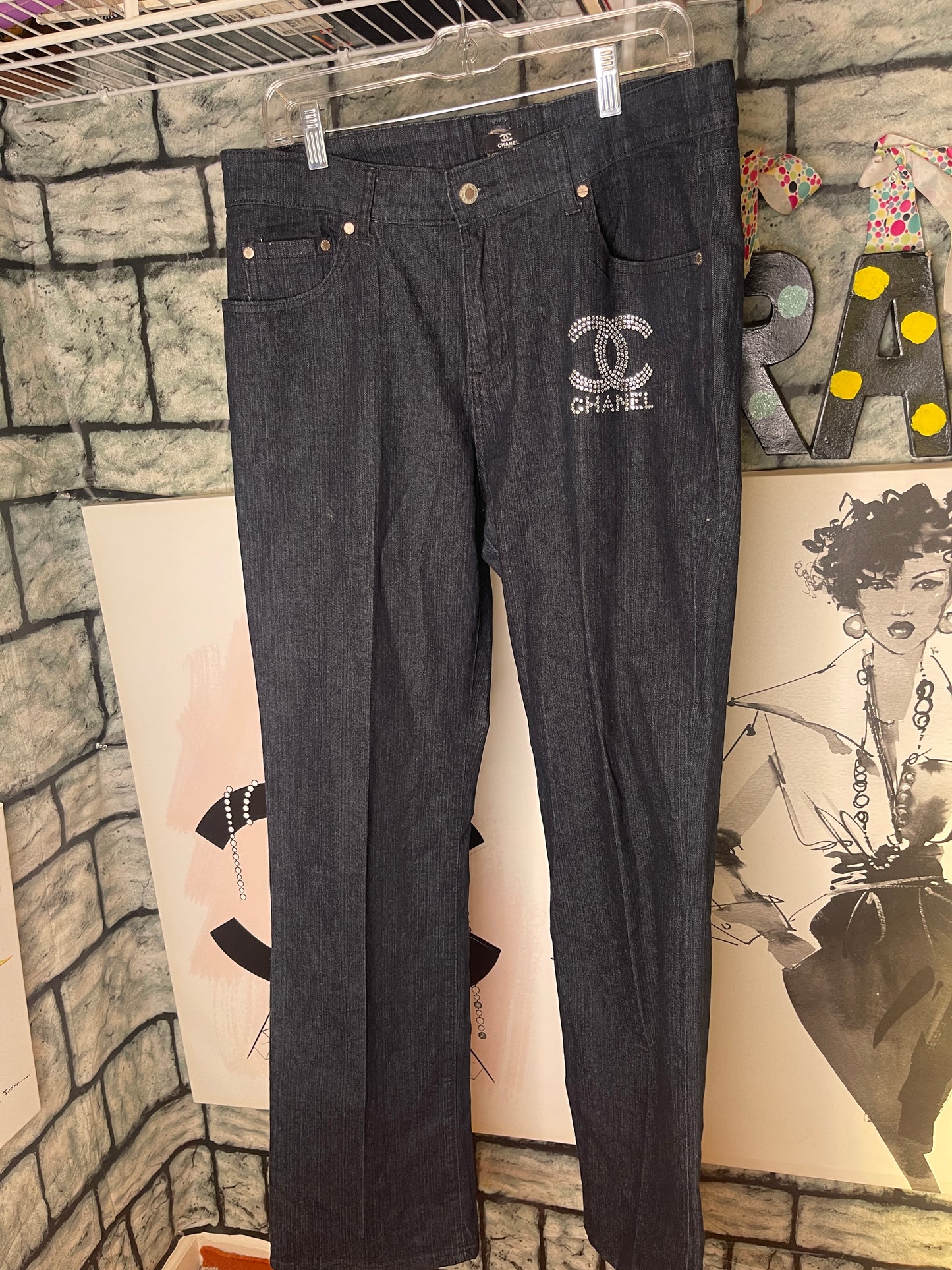 Chanel Jeans Blue Women sz 20