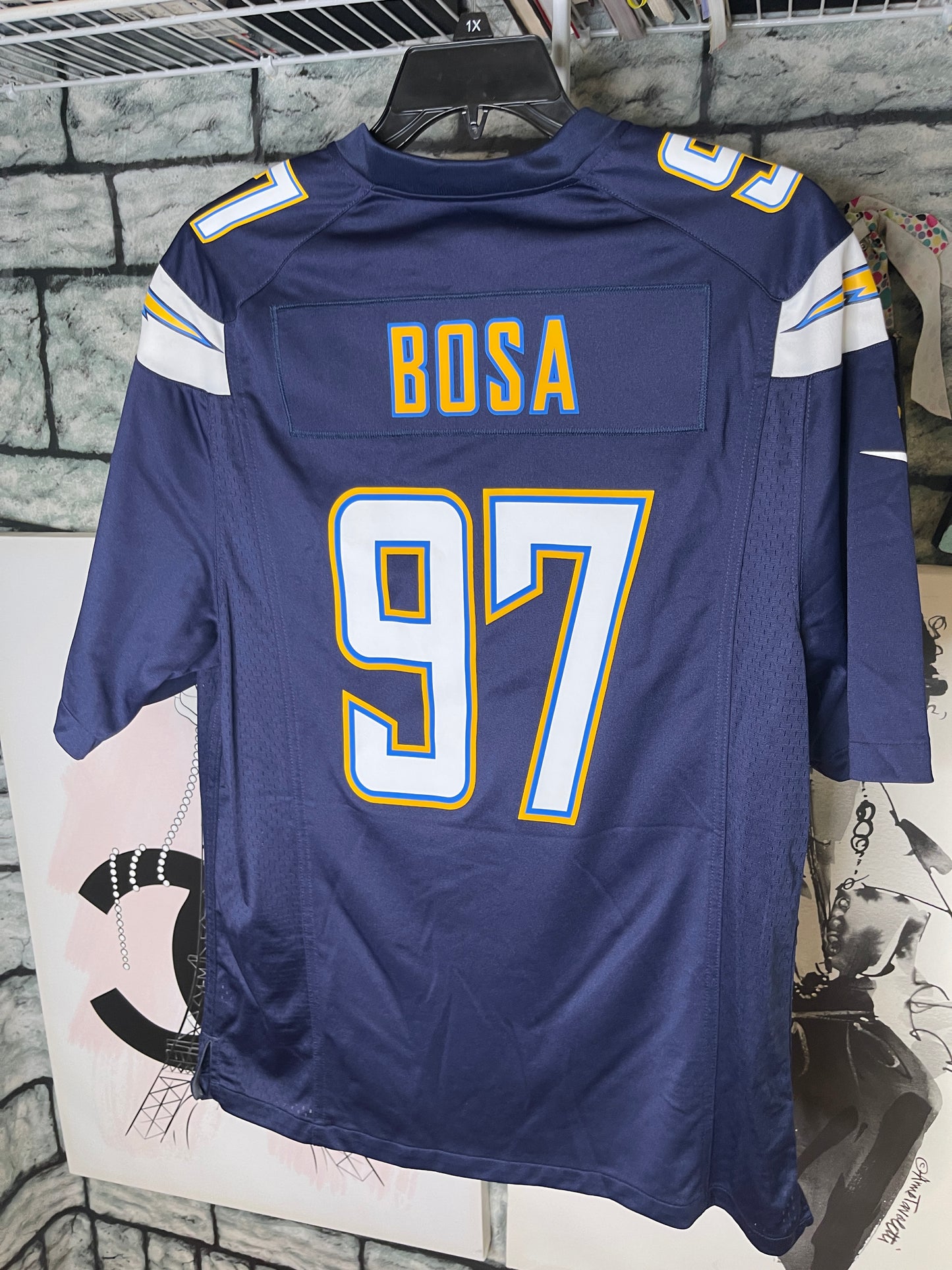 NFL Chargers #97 Jersey Blue Men sz Large