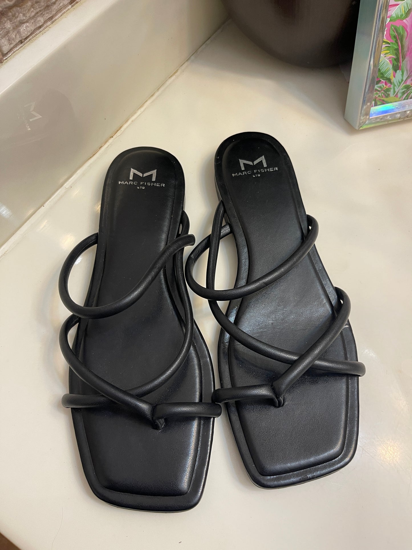 Macr Fisher Black Sandals Women sz 8