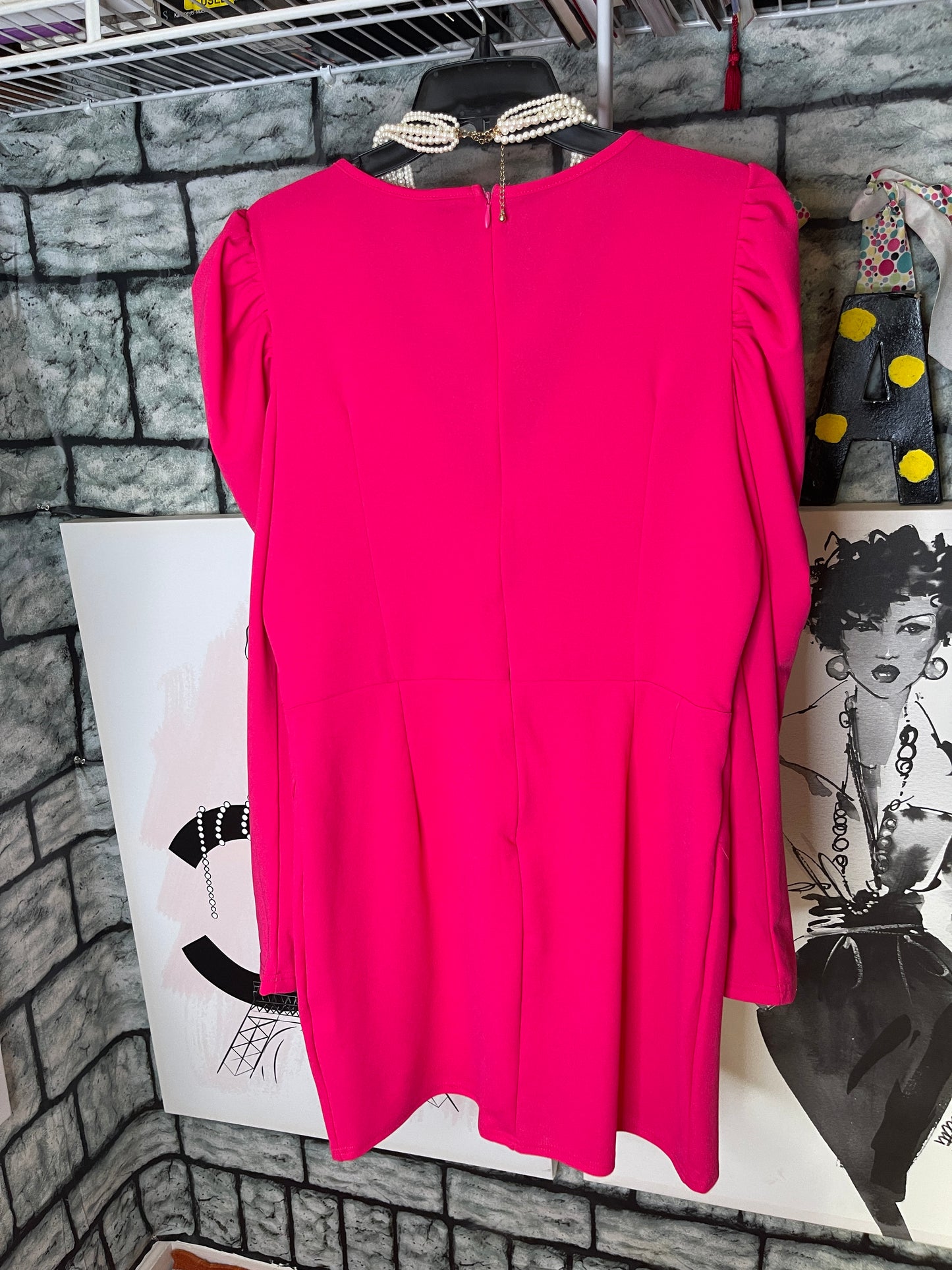 Shein Pink Dress Women sz XL