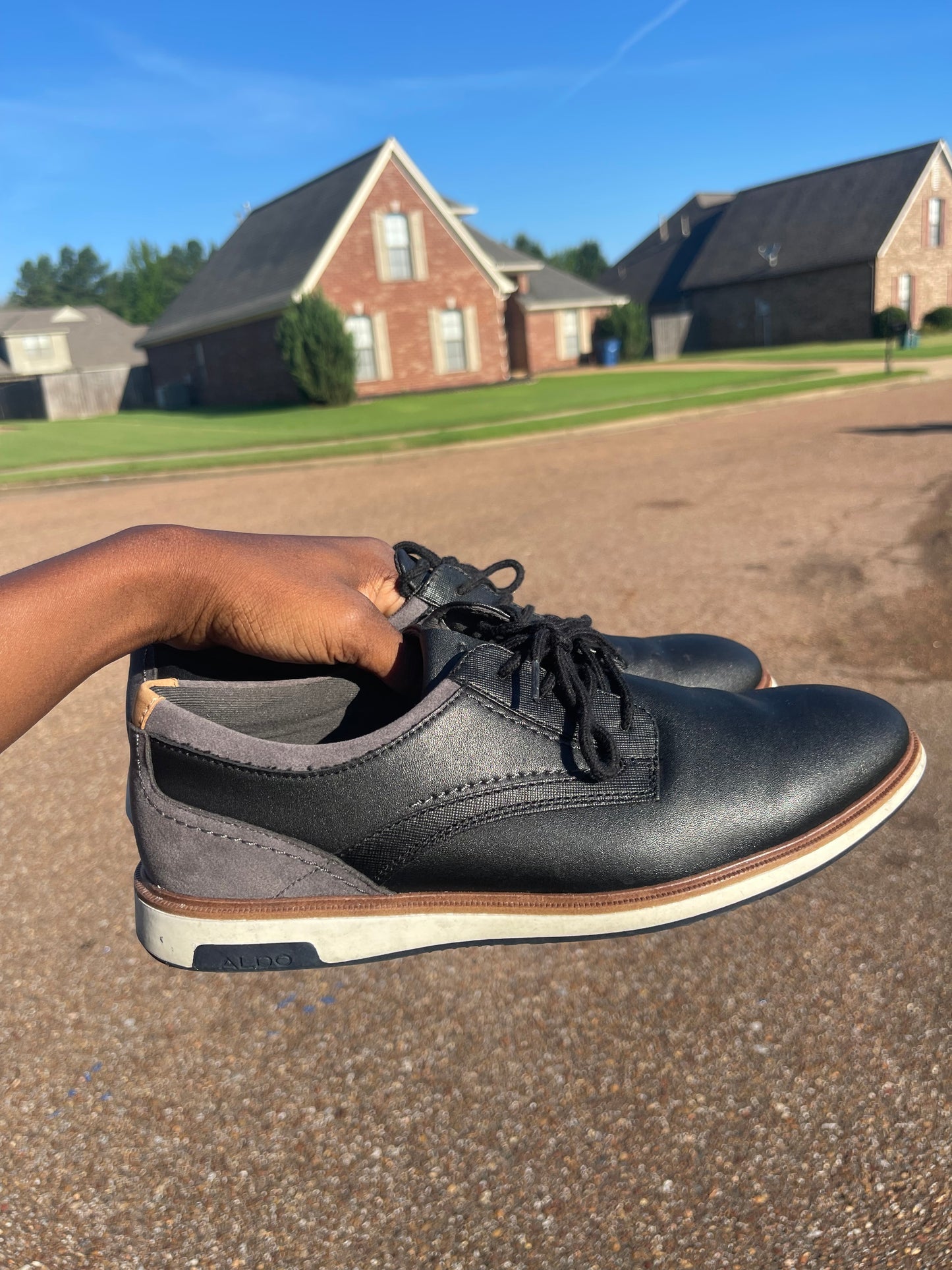 Aldo Casual Shoes Black Men sz 10