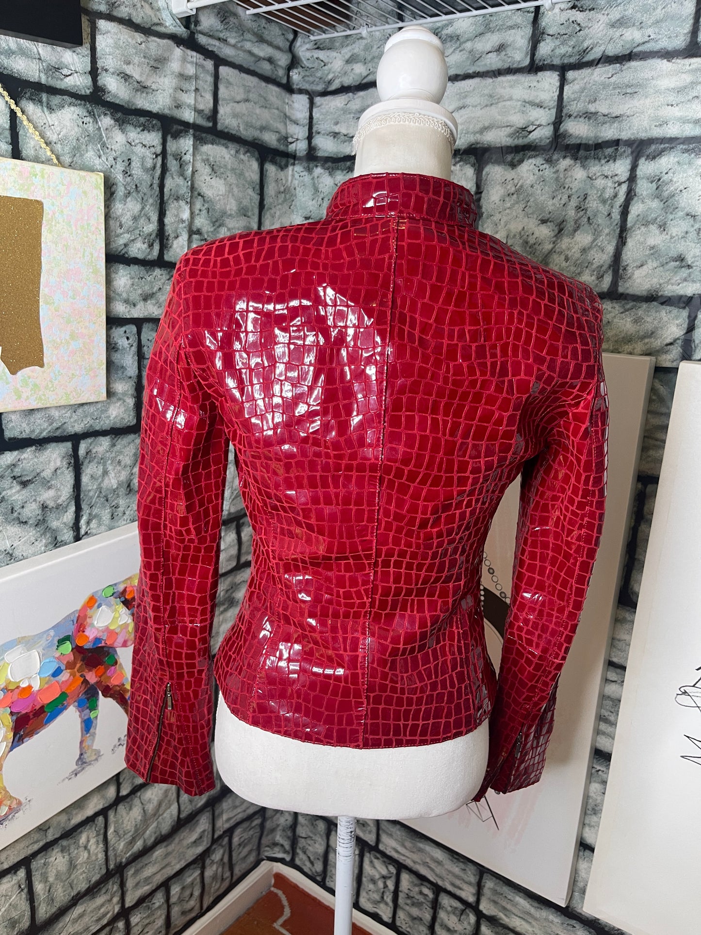 Cache Red Jacket Women sz 2